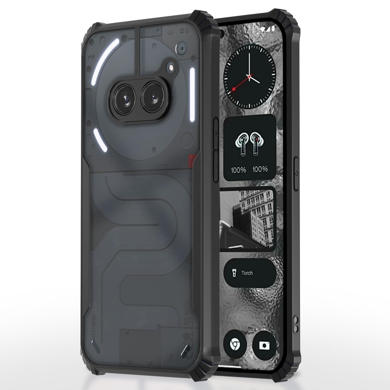 Pikkme Nothing Phone 2A / Nothing Phone 2A Plus Eagle Back Cover - Black