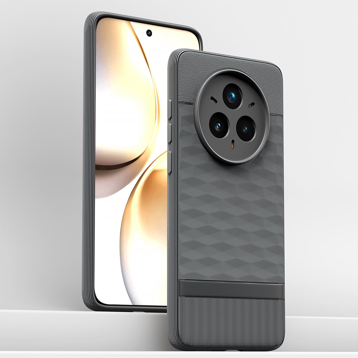 Pikkme Realme 14 Pro Plus 5G / Realme P3 Pro 5G Gencase Back Cover (Grey)