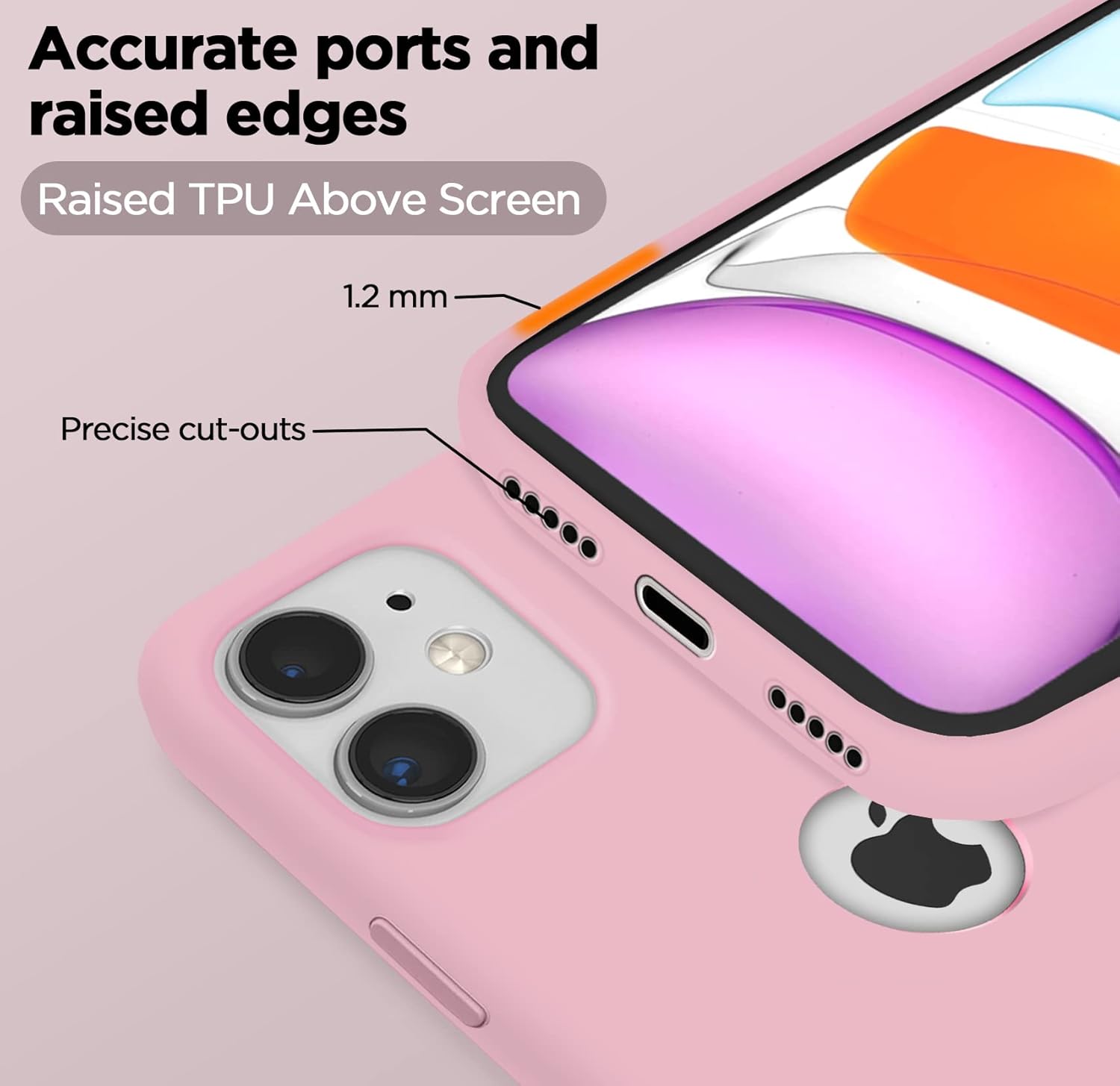 Pikkme iPhone 11 Super Soft Silicone Back Cover (Pink)
