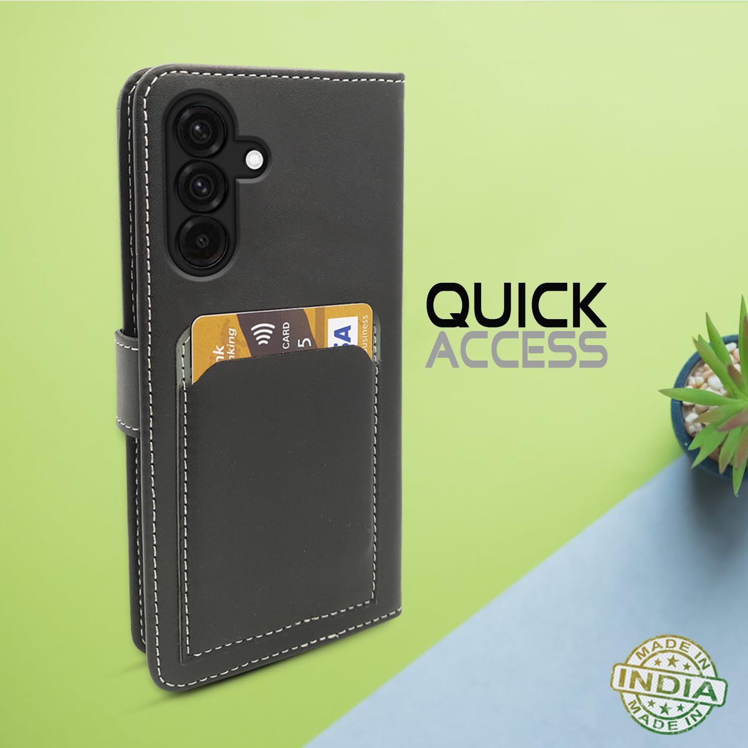 Pikkme grey flip case for Samsung A56 5G – photo 4