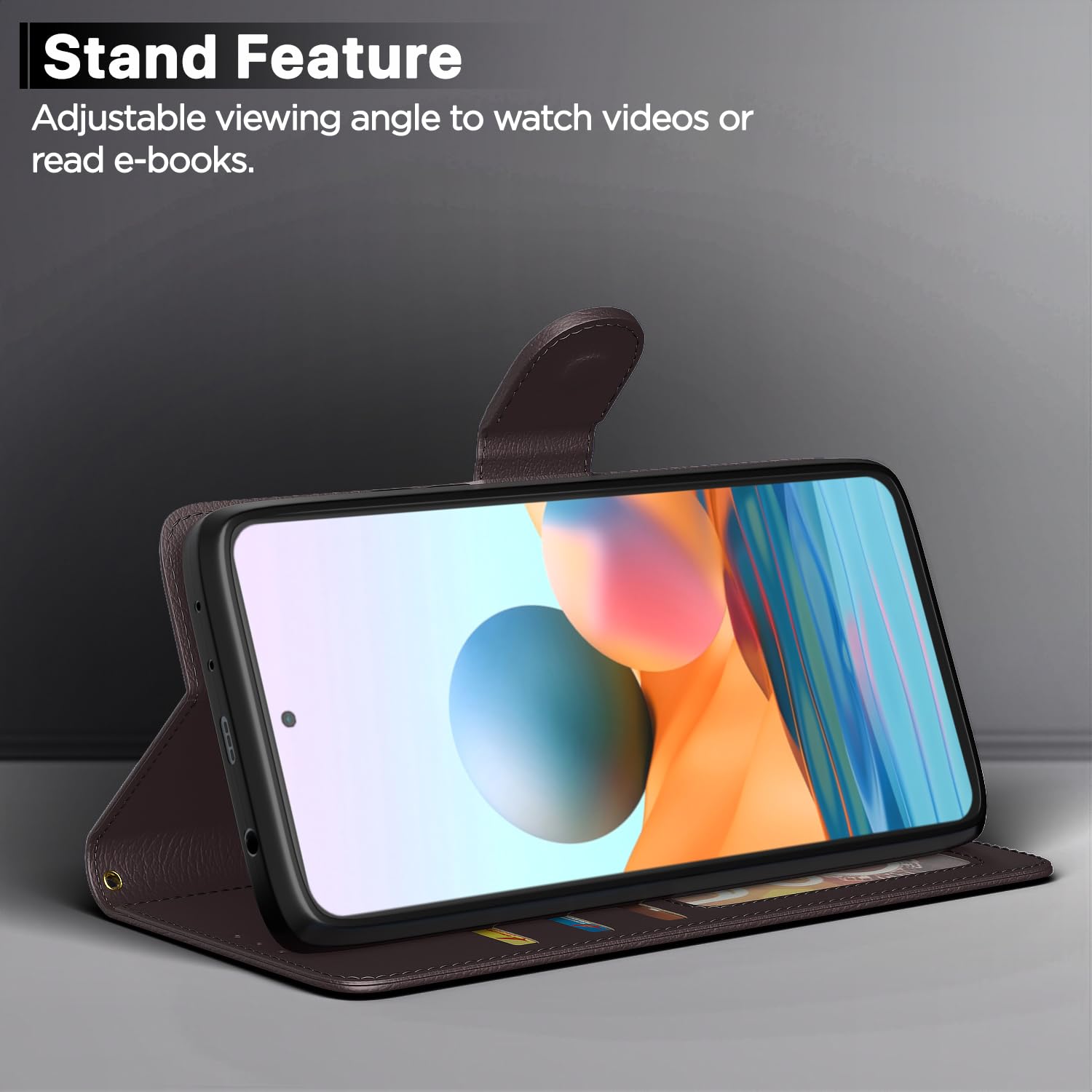 Pikkme coffee Wallet wallet flip cover for Redmi Note 10 Pro/Note 10 Pro Max – photo 3