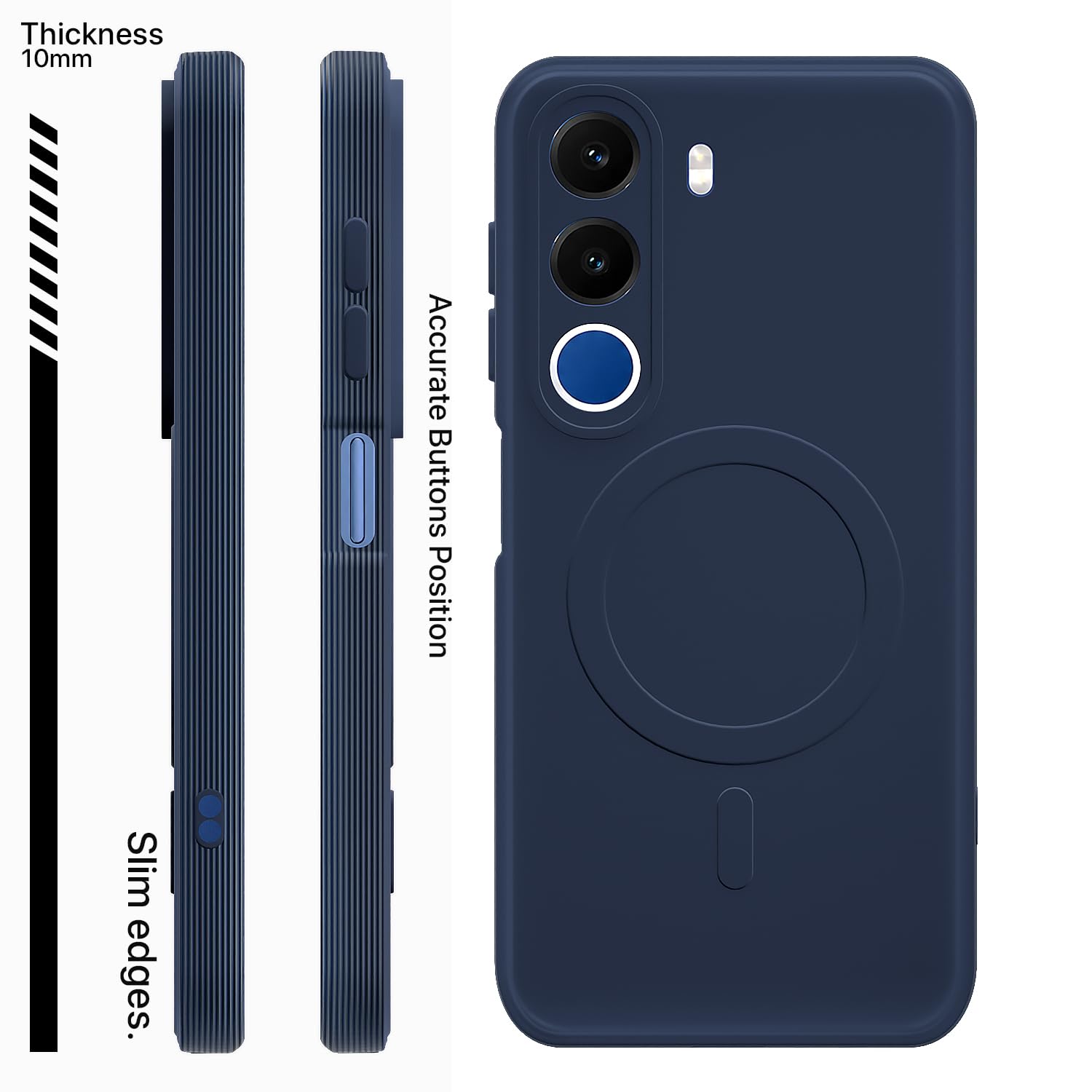 Pikkme Realme C100x MagSafe blue phone cover – photo 3