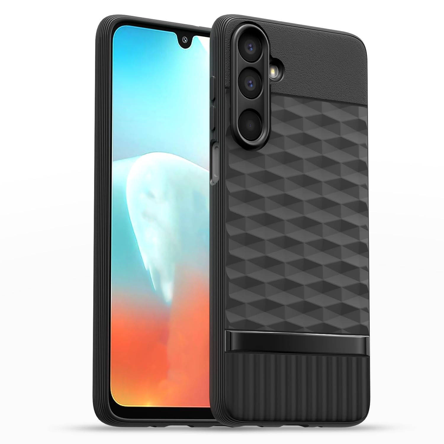 Samsung M16 5G Silicone phone cover in black by Pikkme