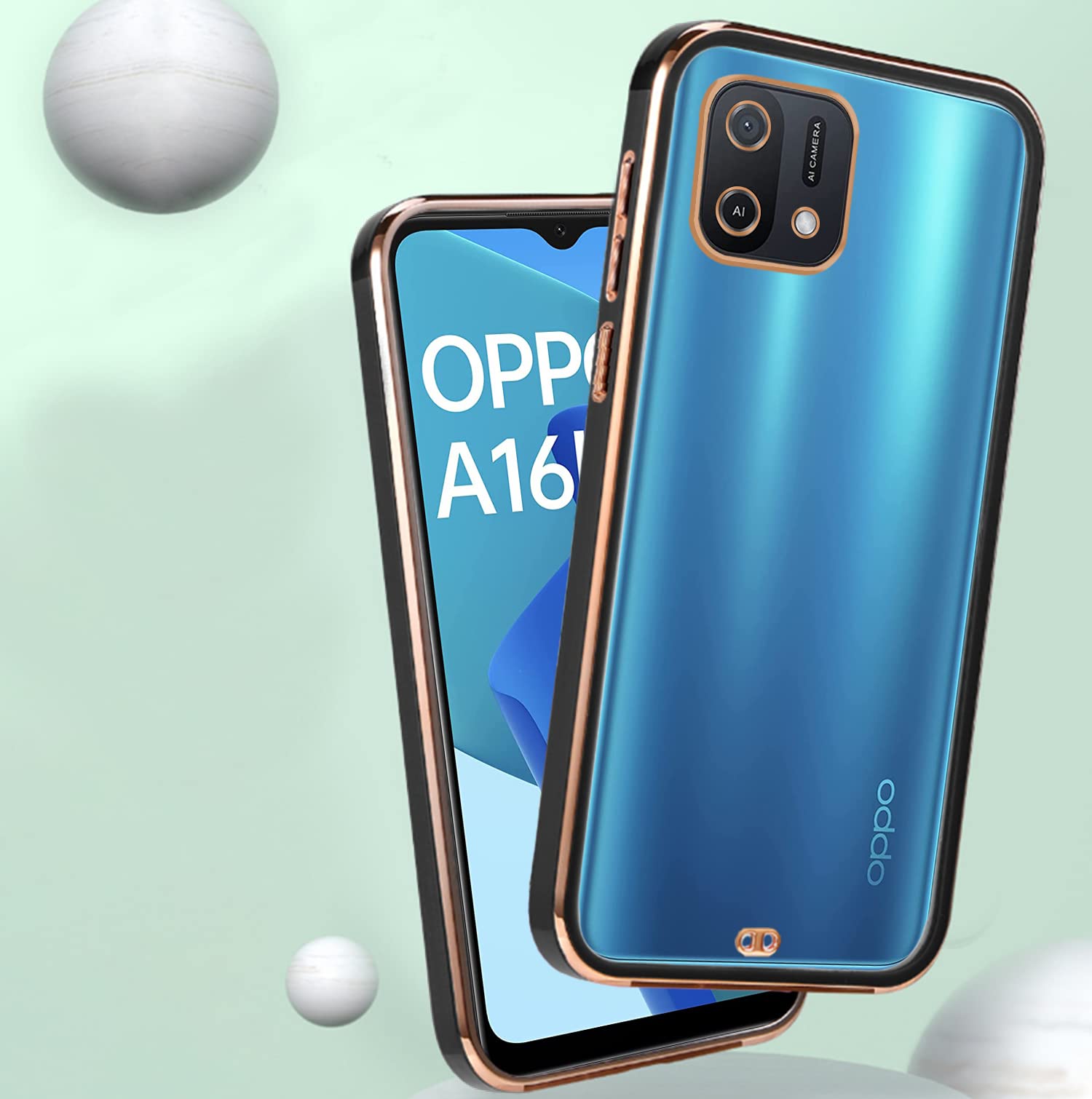 Pikkme black Chrome mobile cover for Oppo A16K – photo 4