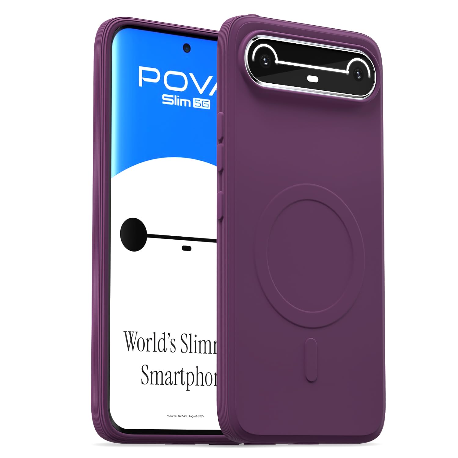 Pikkme Tecno Pova purple mobile back cover