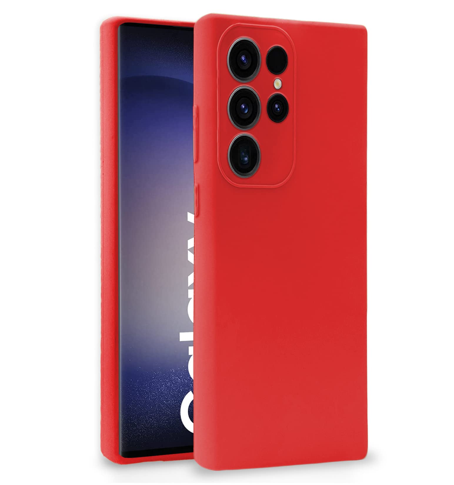Pikkme red mobile back cover for Samsung S23 Ultra 5G