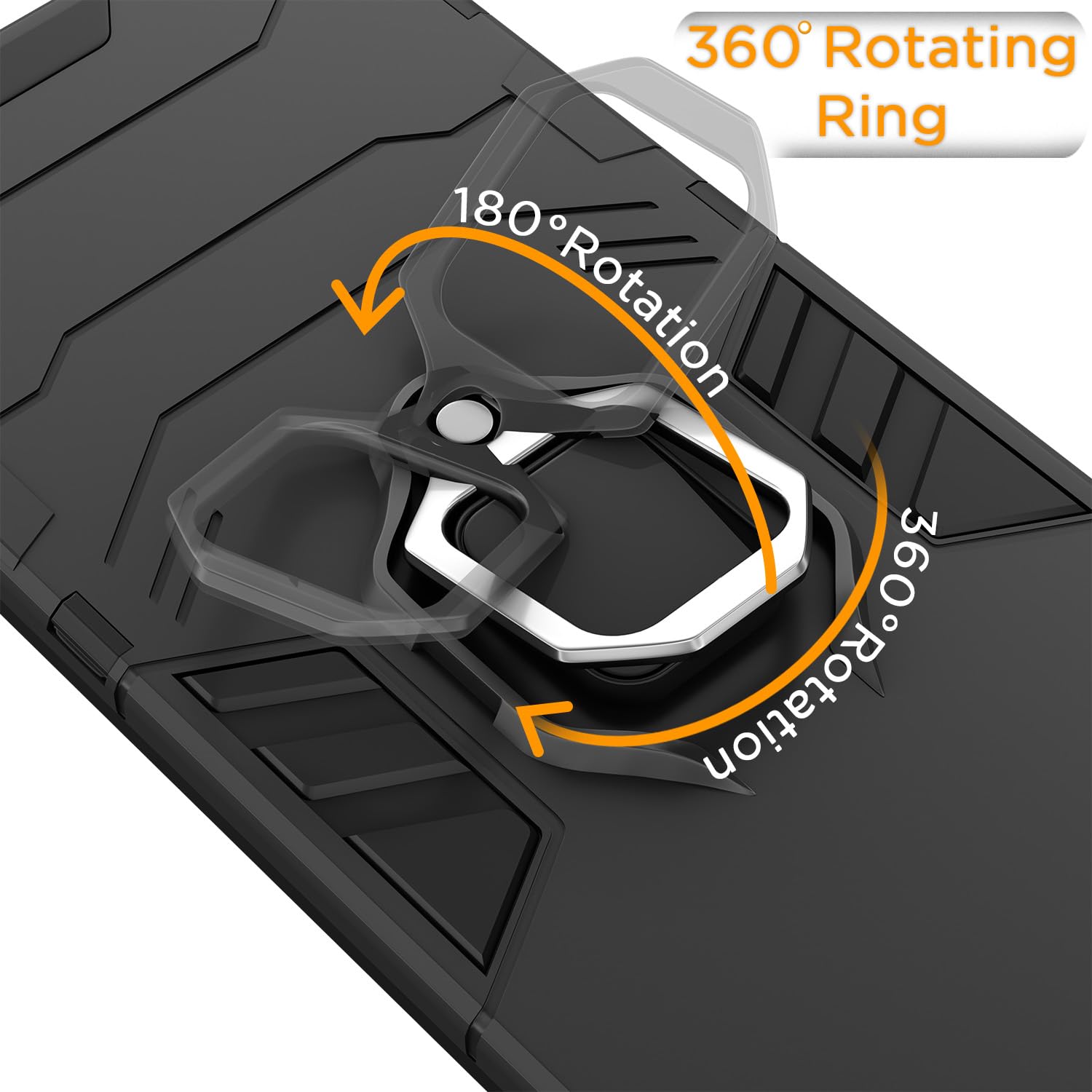 Pikkme iQOO Z9 Lite 5G/Vivo T3 Lite 5G/Vivo Y18/Y18e/Y03 D5 Tough Armor black mobile back cover – photo 5