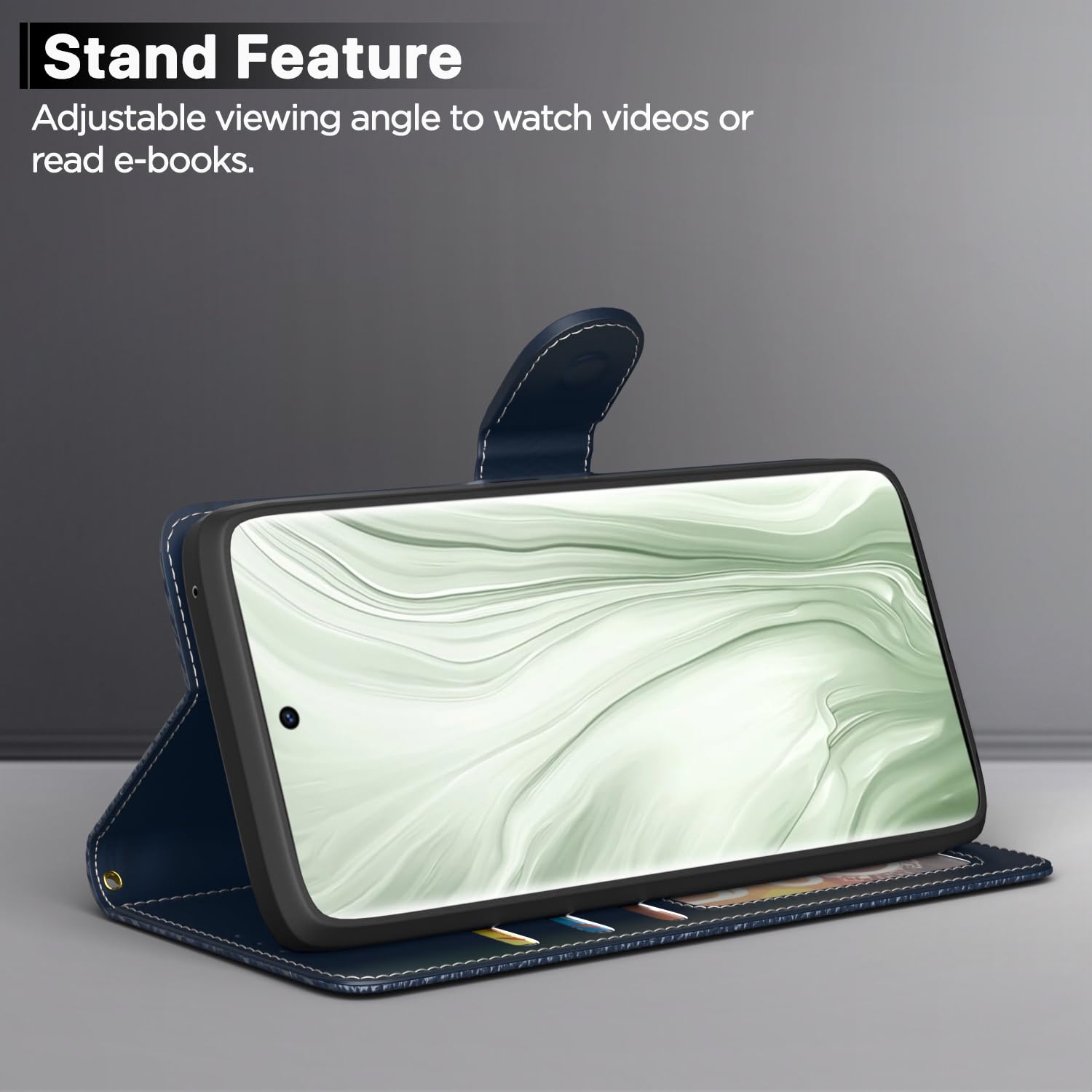 Blue Wallet flip case for iQOO Z9s/Vivo V40e 5G – Pikkme – photo 3