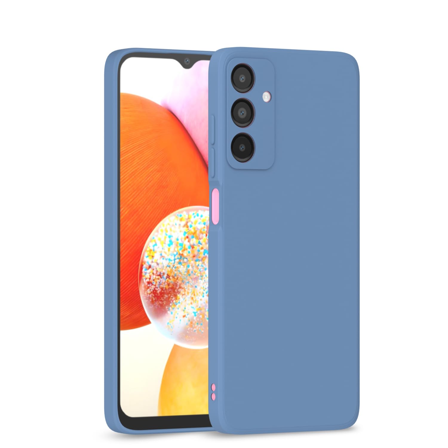 Pikkme Samsung Galaxy A14 4G / A14 5G Liquid Silicone Back Cover Aqua - Blue