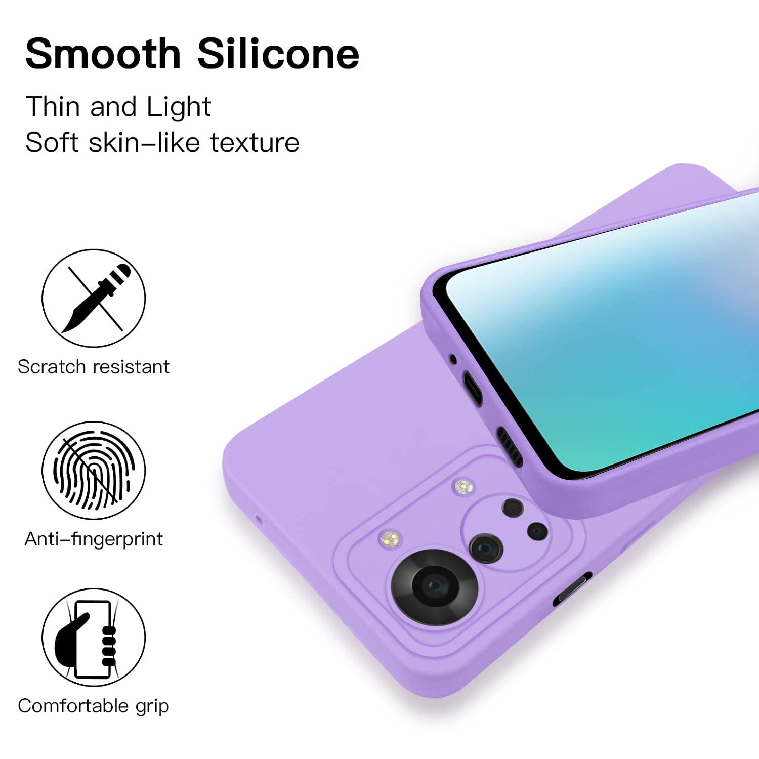 Pikkme OnePlus Nord 2T 5G purple mobile cover – photo 3