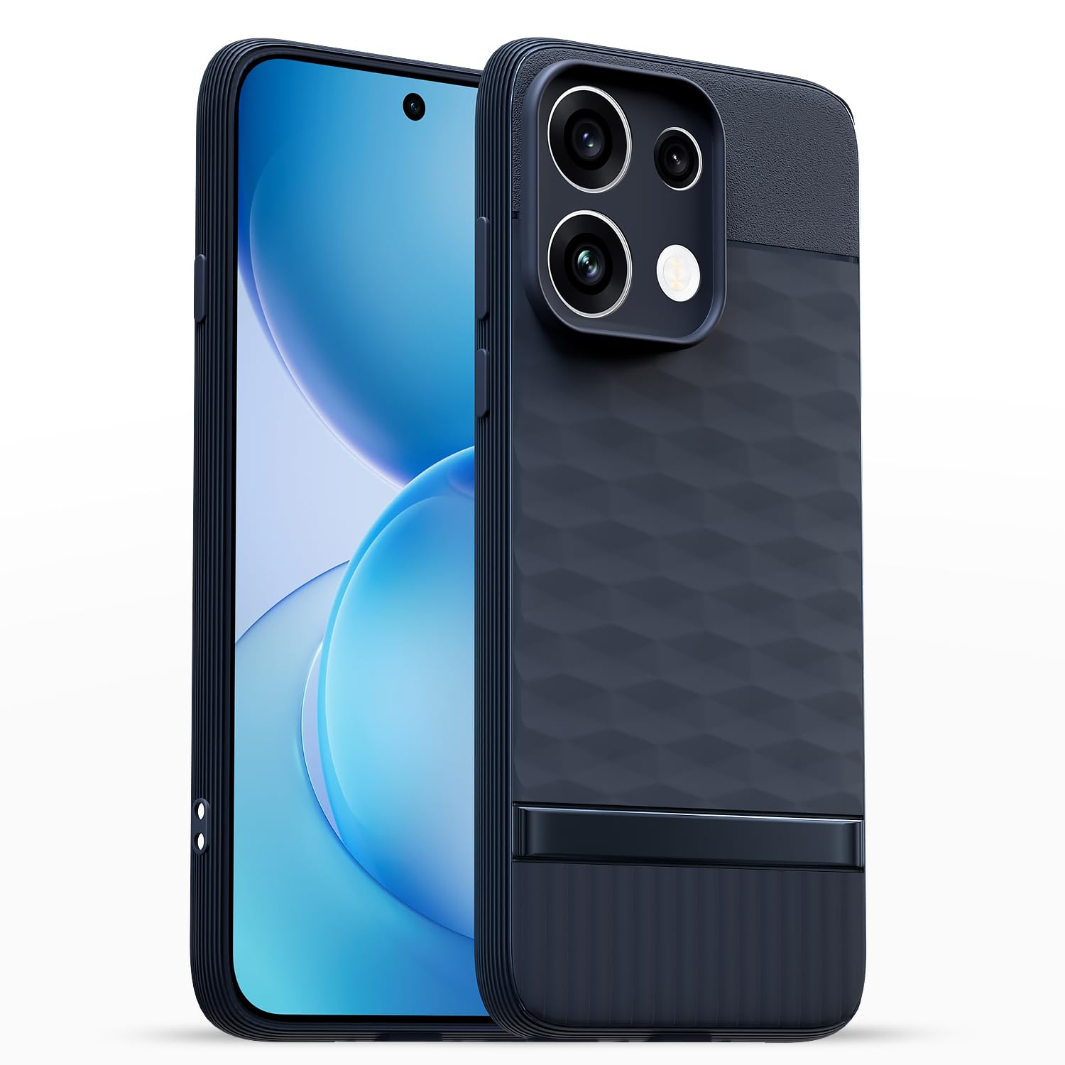 Pikkme Oppo Reno 16c 5G Silicone blue mobile back cover