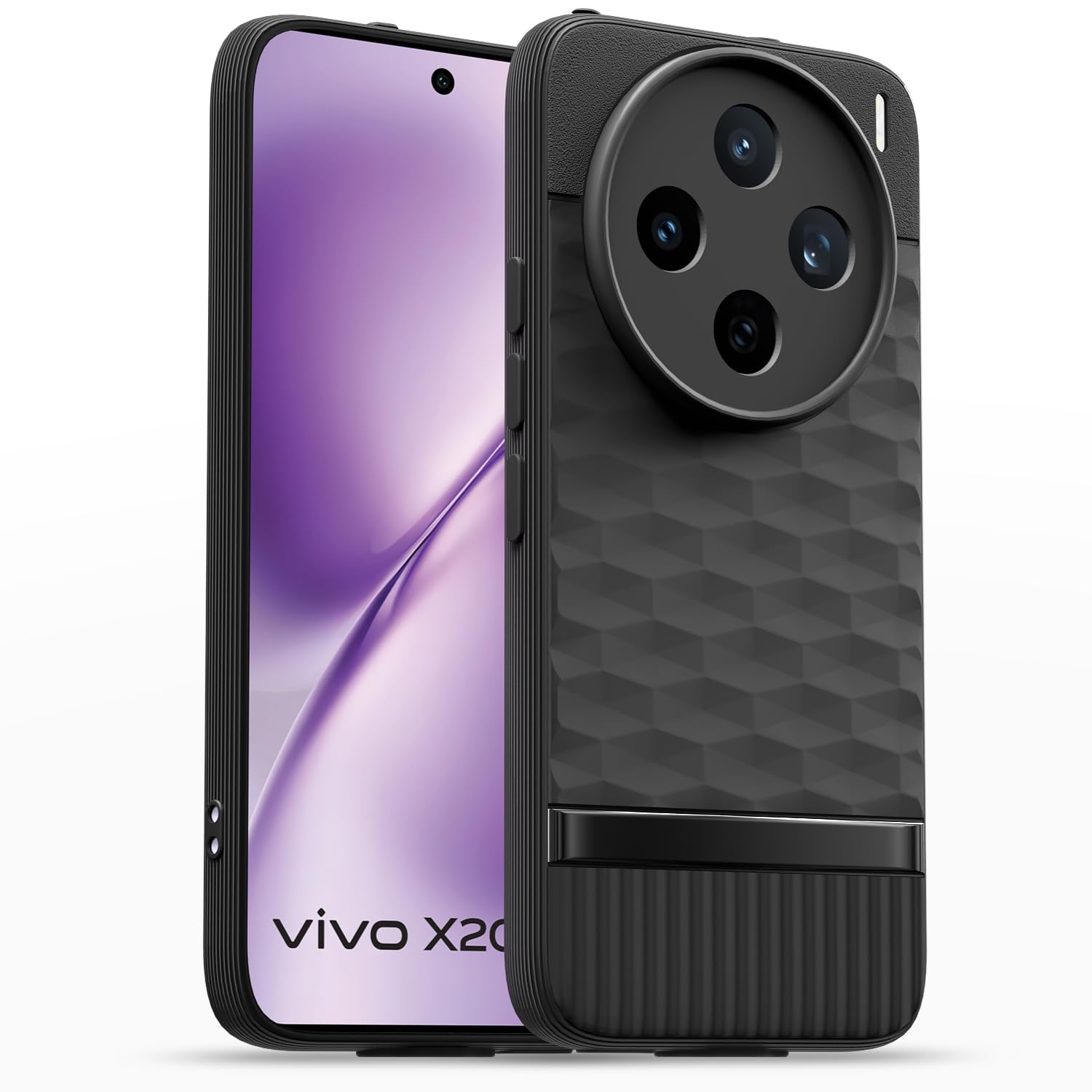 Vivo X200T 5G mobile back cover in black by Pikkme