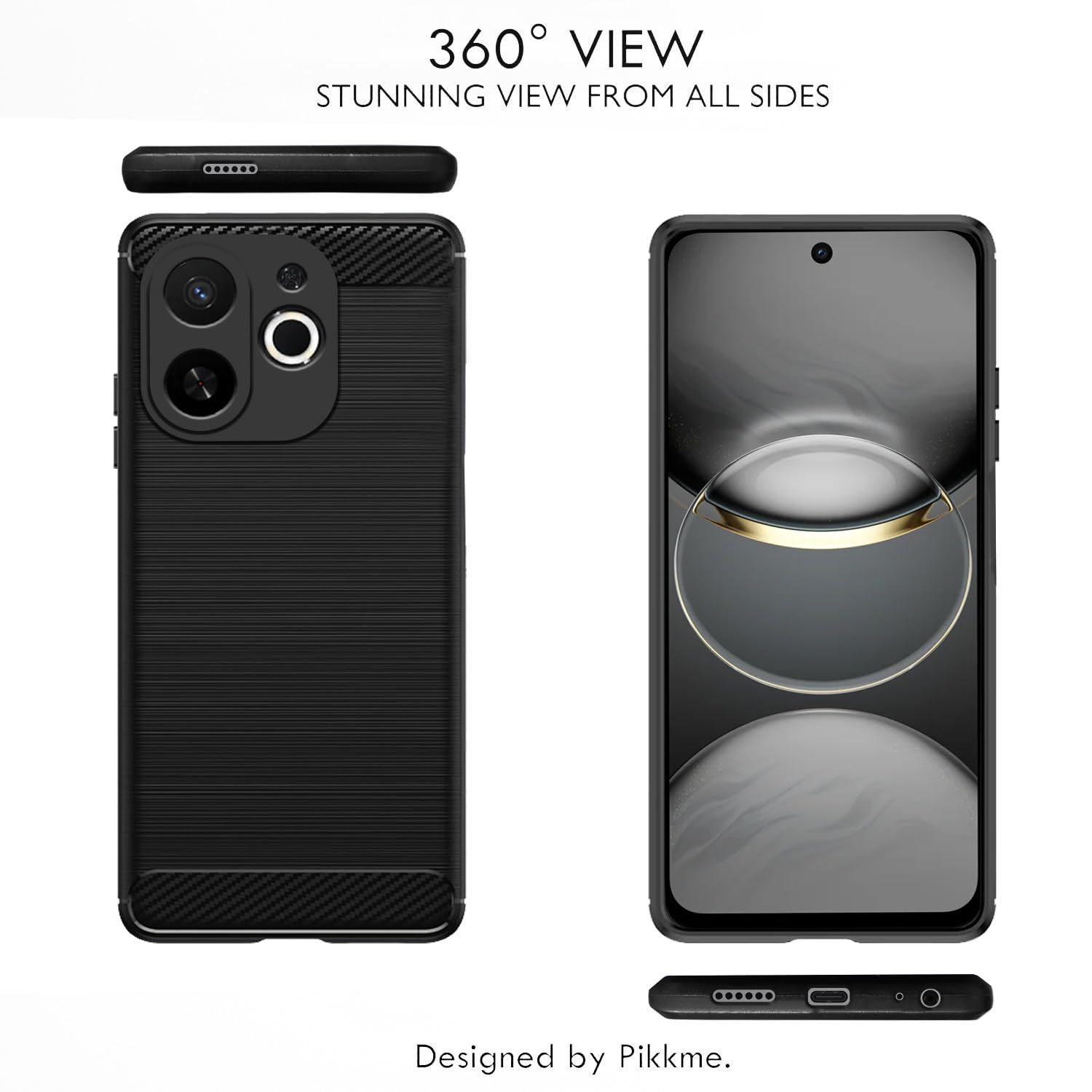 Pikkme Tecno Spark 30C 5G Hybrid black phone cover – photo 3