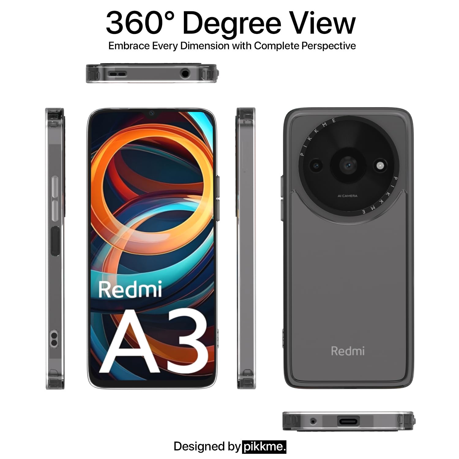Redmi A3 (2024)/A3x/Poco C61 phone cover in transparent by Pikkme – photo 2