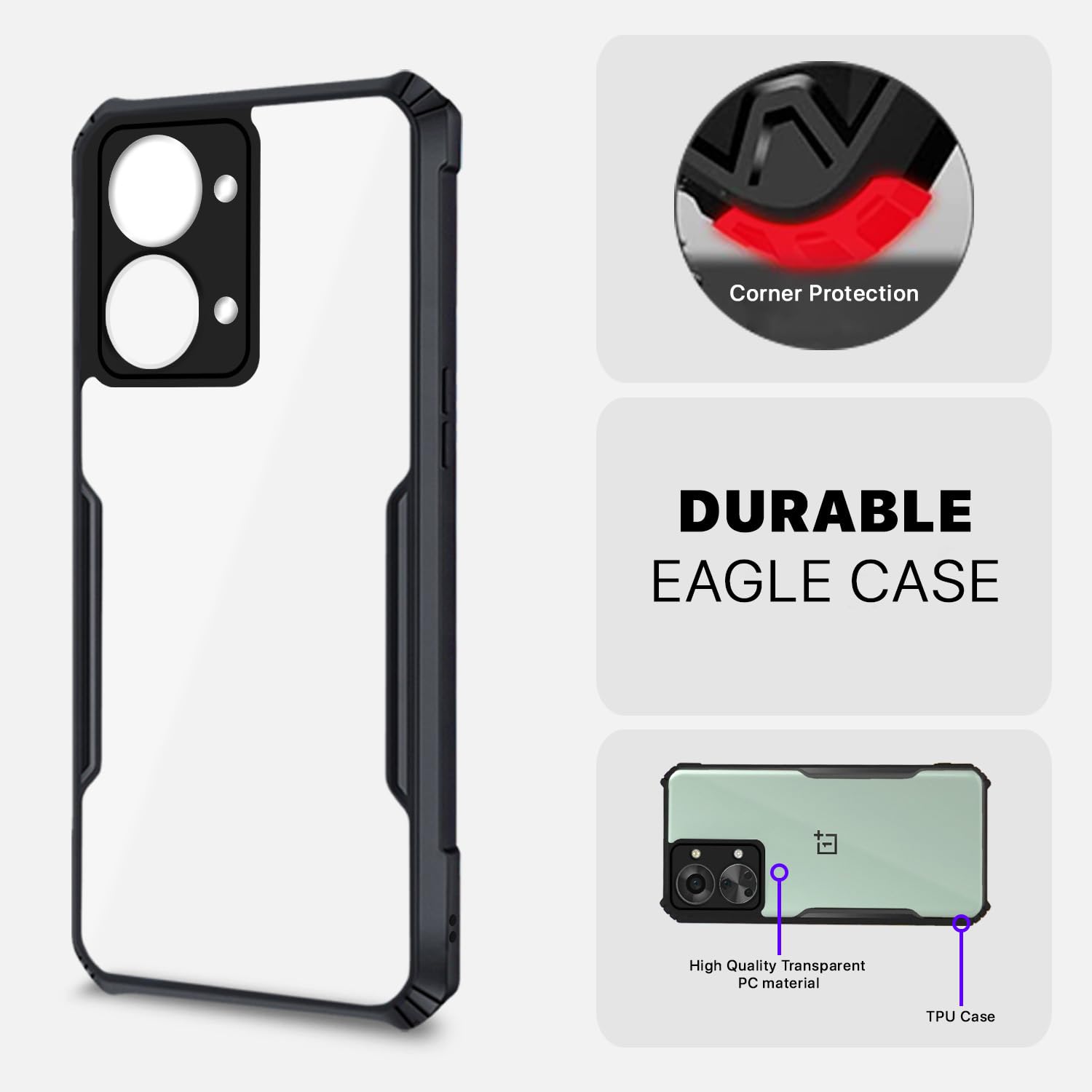 Black back cover for OnePlus Nord 2T 5G – Pikkme – photo 5