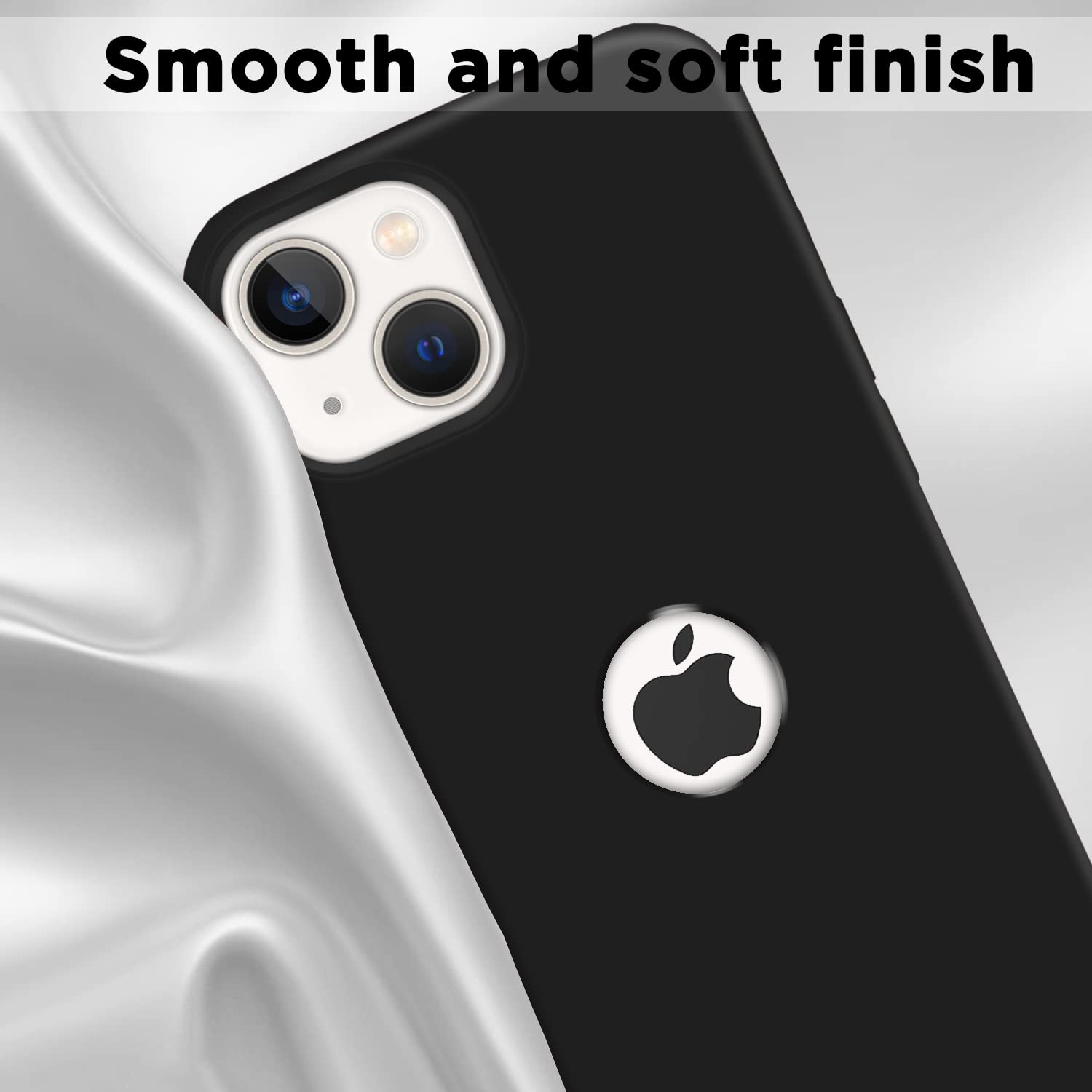iPhone 13 Soft Silicone mobile cover in black by Pikkme – photo 7