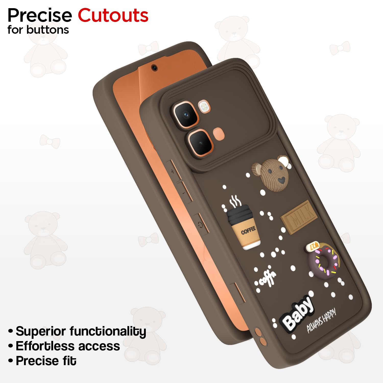 Pikkme Infinix Note Edge 5G/3D brown back cover – photo 6