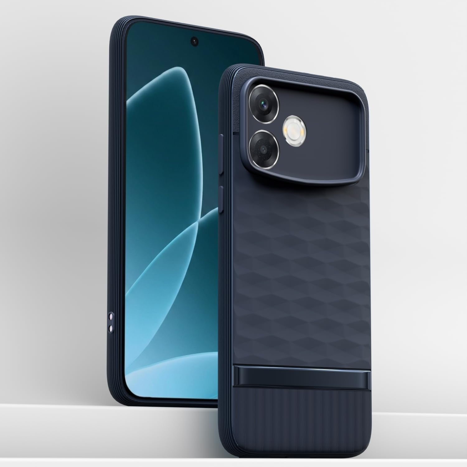 Oppo F33 Pro 5G mobile back cover in blue by Pikkme – photo 2