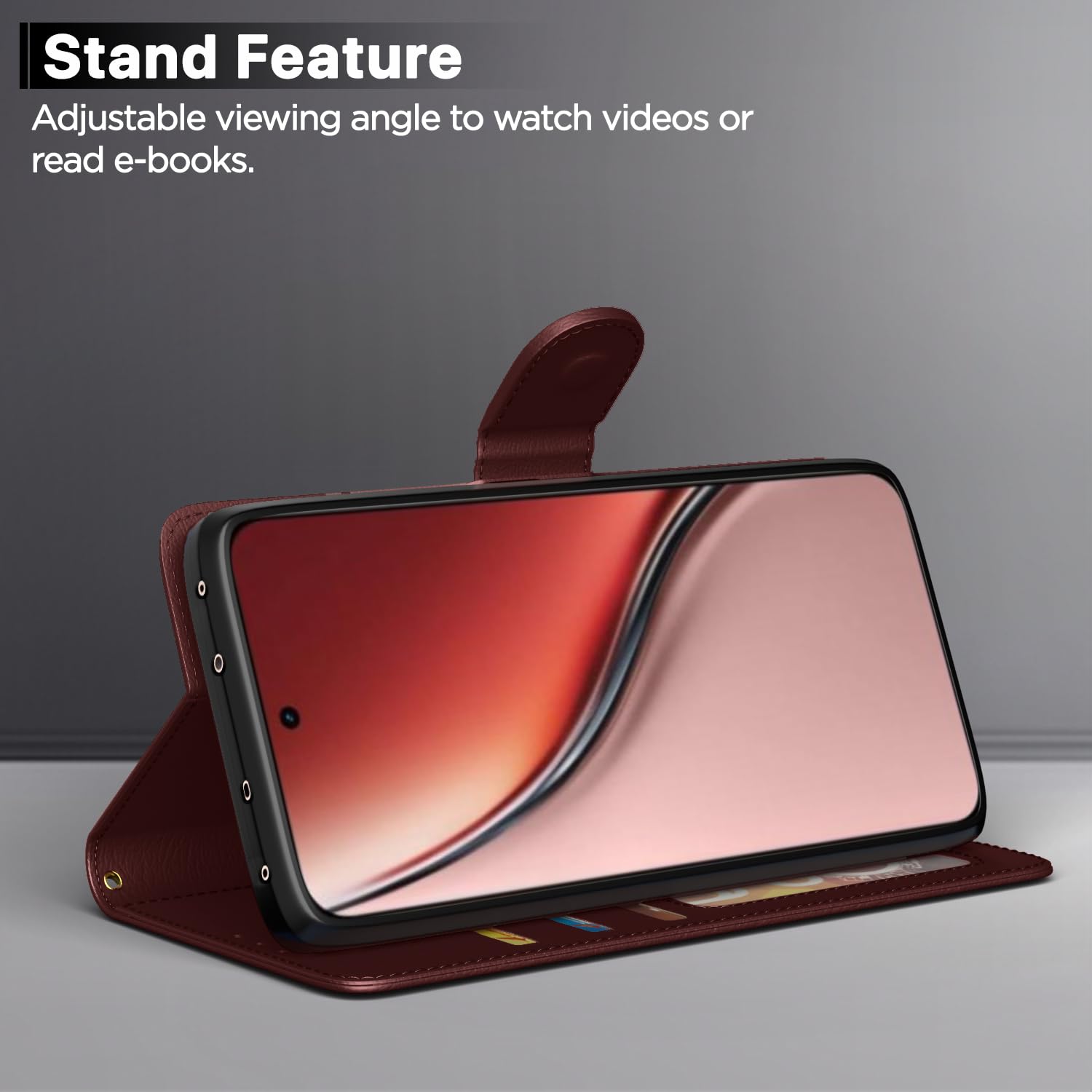 Pikkme Realme P3 Ultra 5G Vintage Flip Cover (Brown)