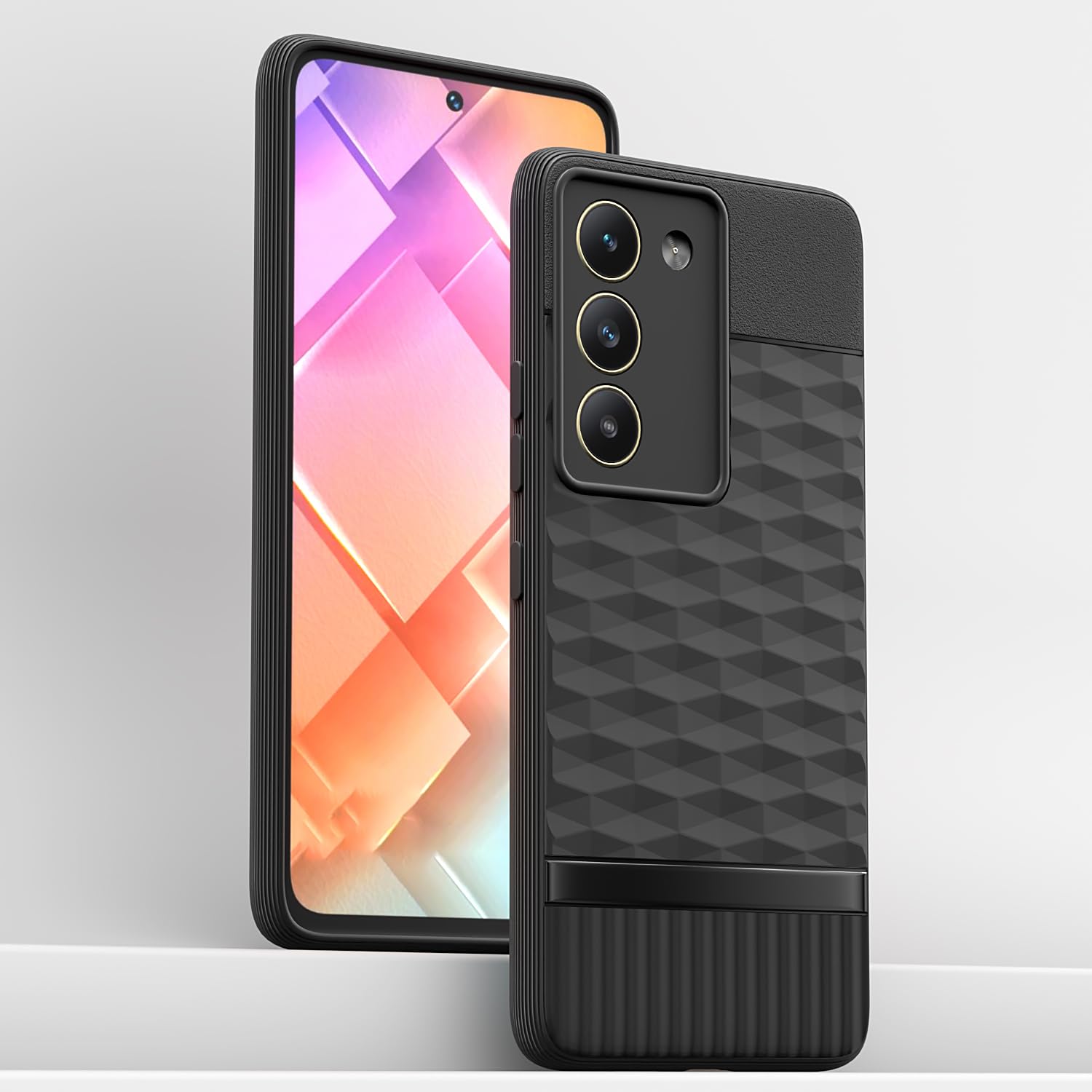 Pikkme Vivo T3 5G / Vivo Y200e 5G Gencase Back Cover (Black)