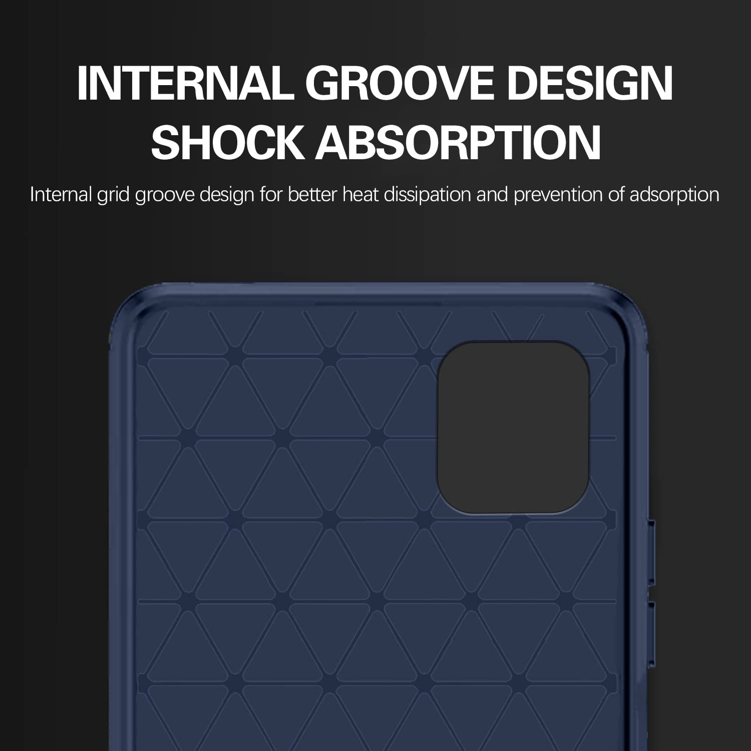 Pikkme Samsung Galaxy F14 5G Hybrid Carbon Fiber Back Cover | Blue