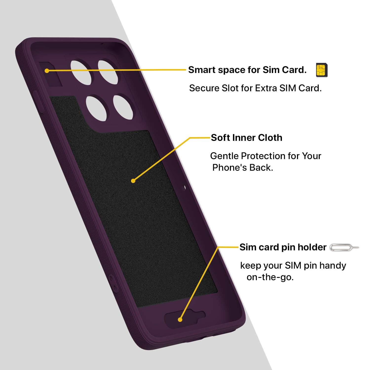 Moto Edge 70 5G MagSafe phone cover in purple by Pikkme – photo 6