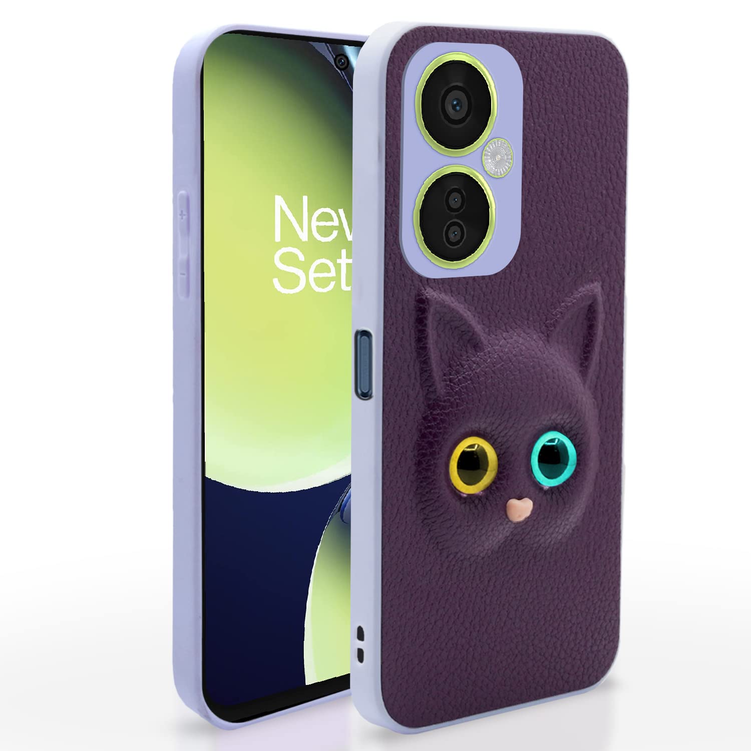 Pikkme OnePlus Nord CE 3 Lite 5G Cat purple mobile back cover