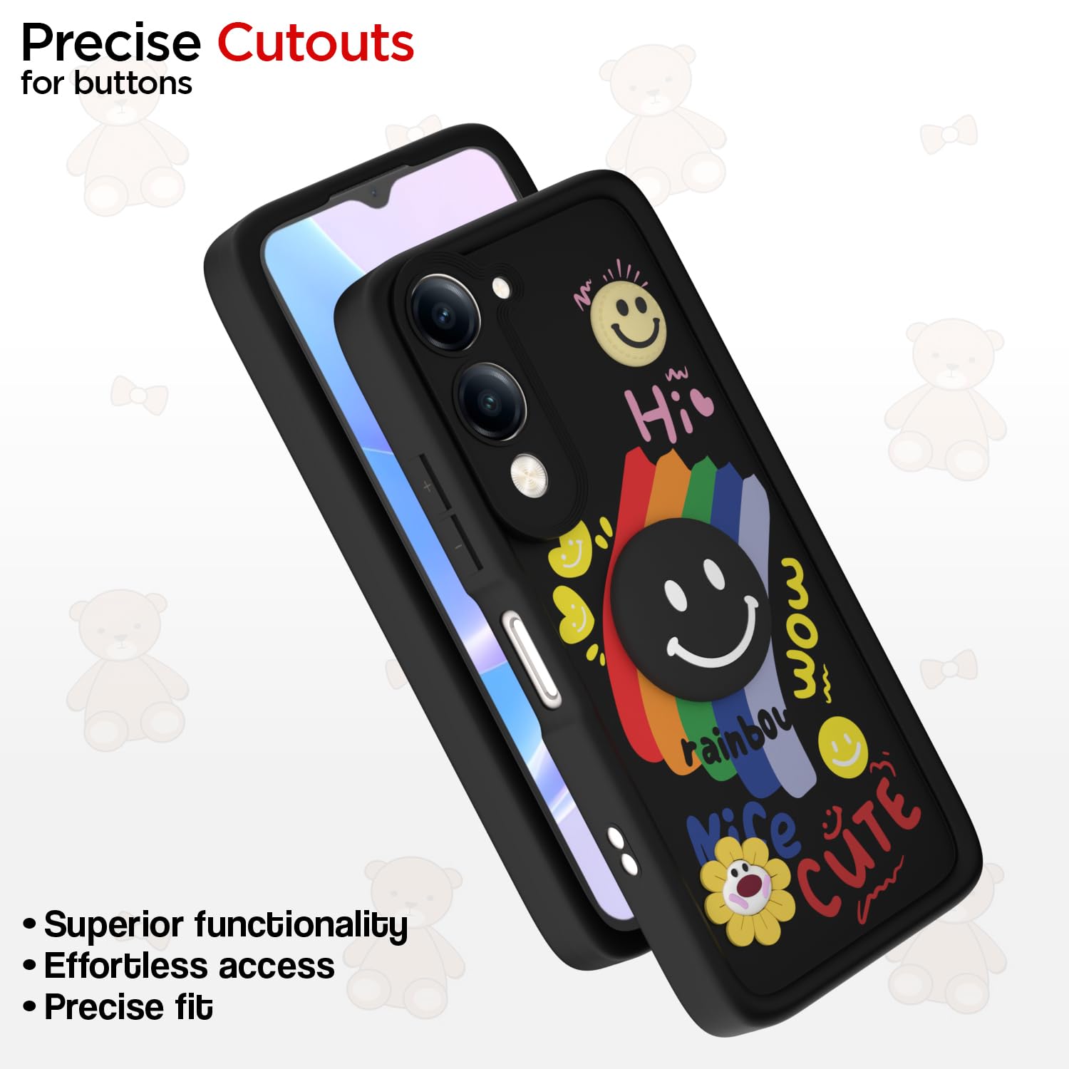 Pikkme black mobile back cover for Vivo Y400 5G – photo 6