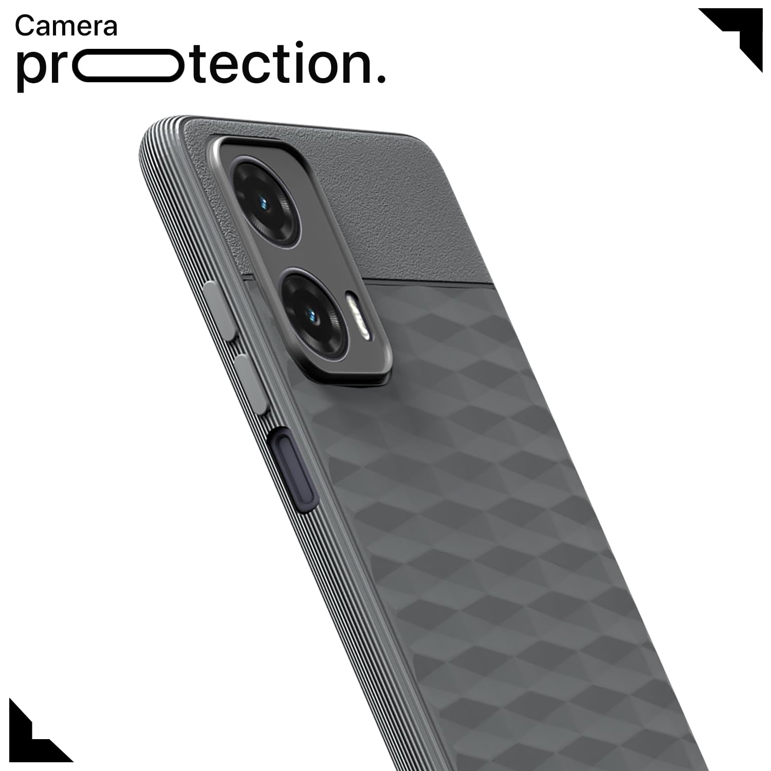 Pikkme Moto G35 5G Gencase Back Cover (Grey)