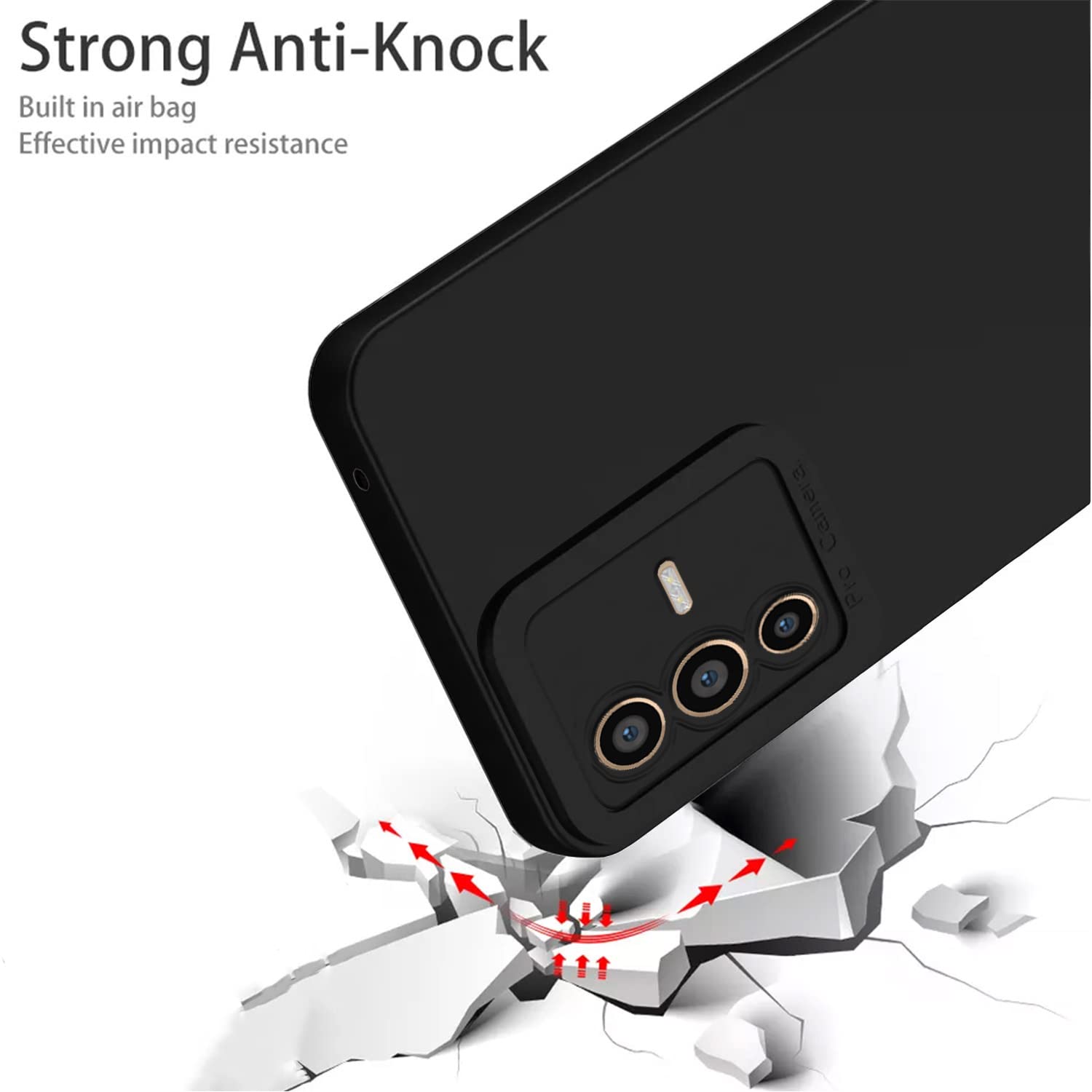 Pikkme black Matte mobile cover for Vivo V23 Pro 5G – photo 4