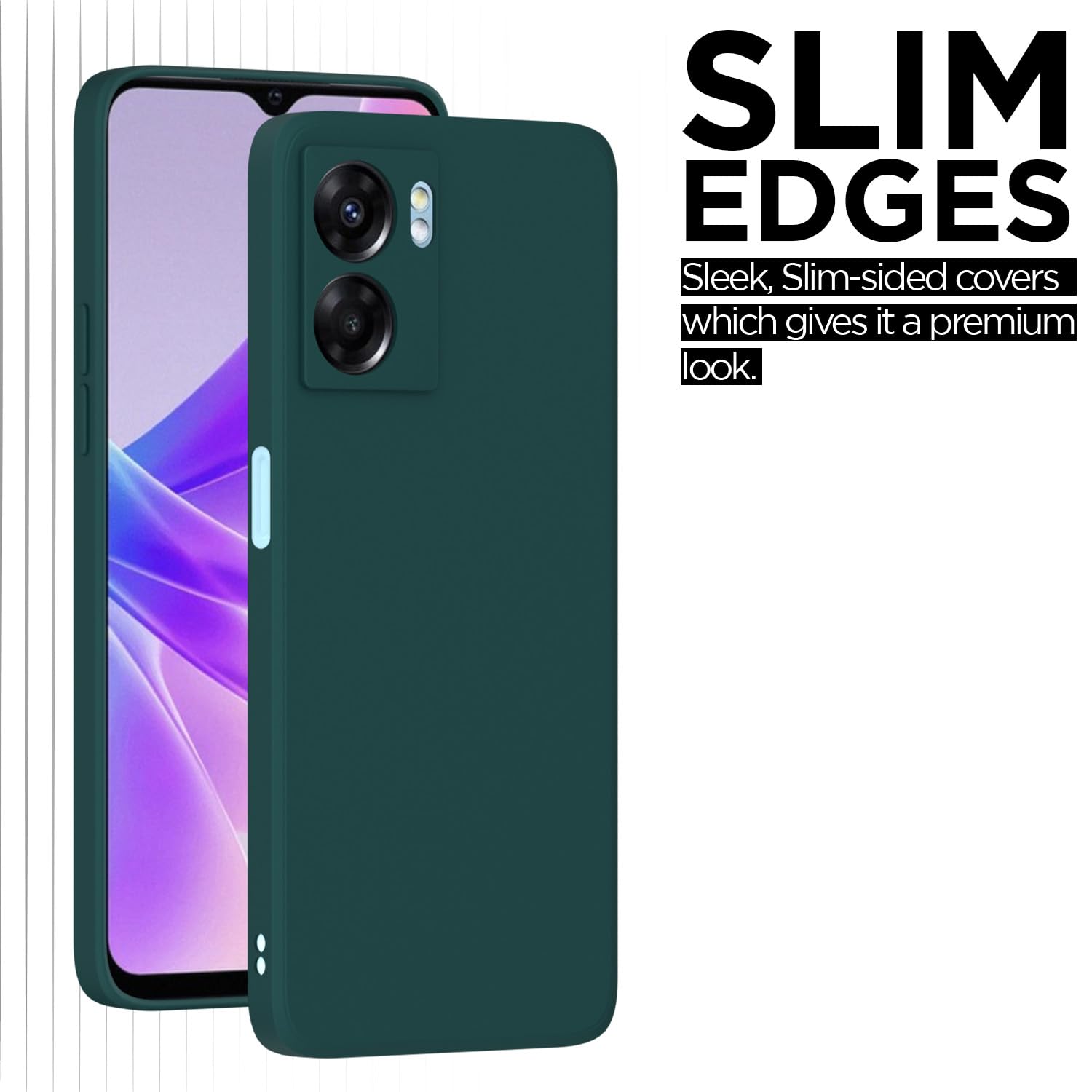 Pikkme Oppo K10 5G Soft Matte Silicone Shockproof Case (Green)
