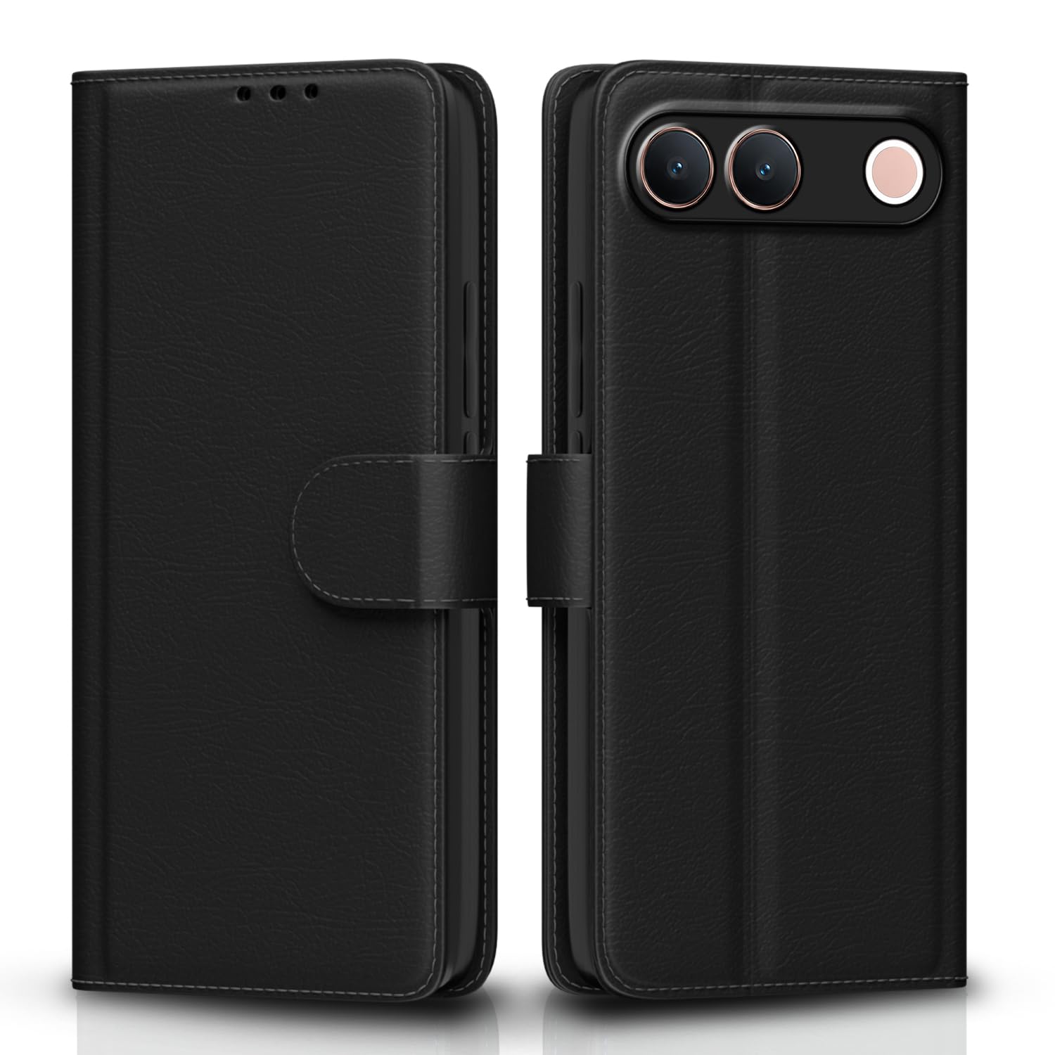 Pikkme Vivo S2 5G black mobile flip cover