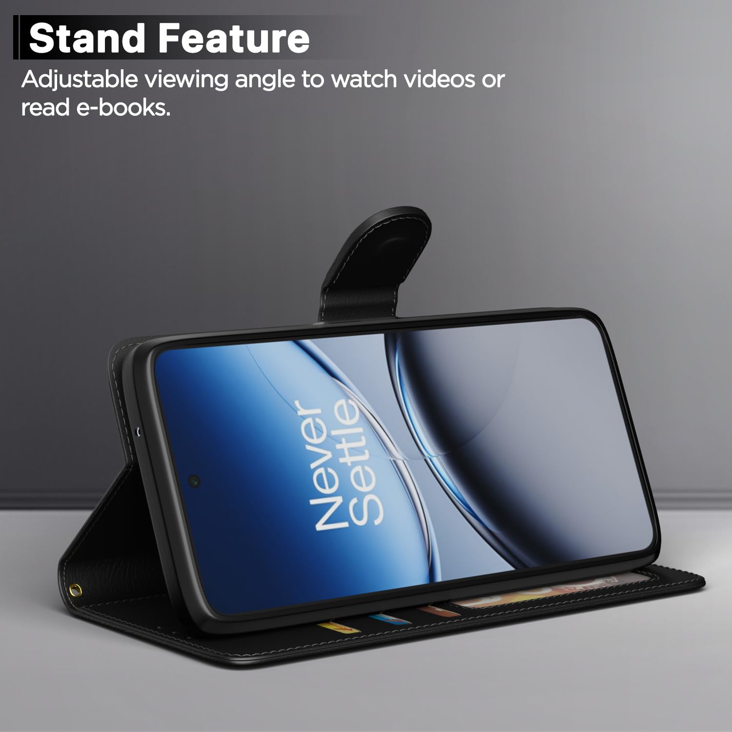 Pikkme OnePlus Nord CE 5 5G Wallet black flip cover – photo 3