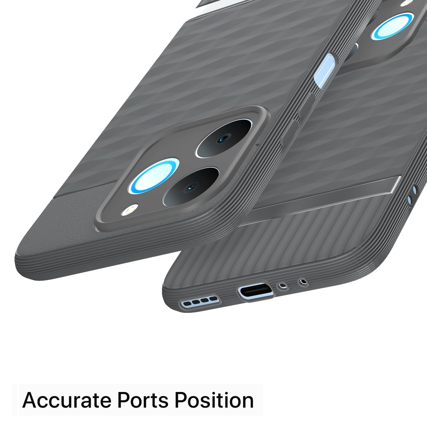 Grey Silicone mobile cover for Realme P4 Lite 4G – Pikkme – photo 4