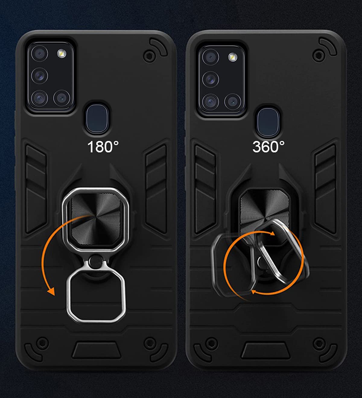 Samsung A21s D5 Tough Armor phone cover in black by Pikkme – photo 3