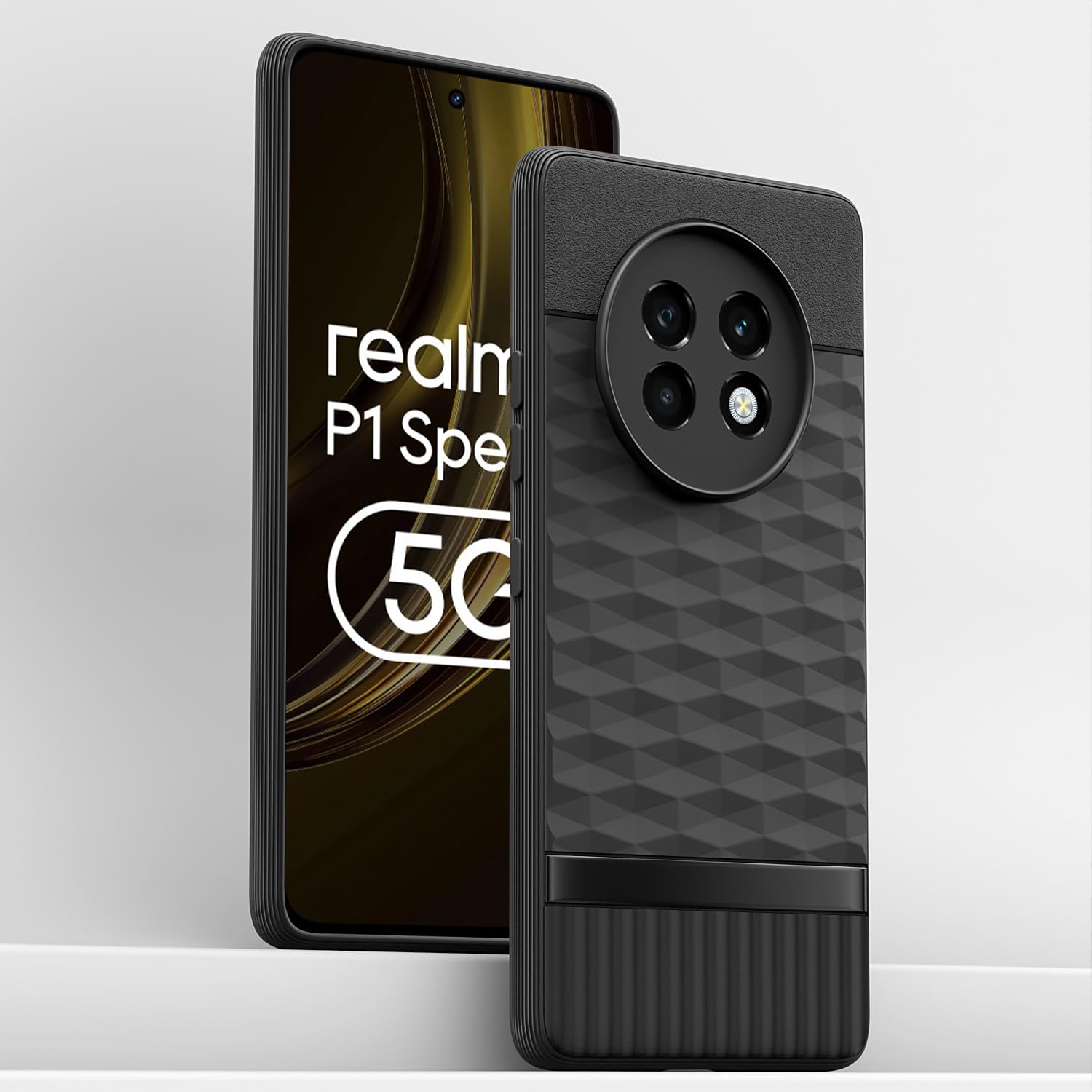 Pikkme Realme 13 Plus 5G / Realme P1 Speed 5G Gencase Back Cover (Black)