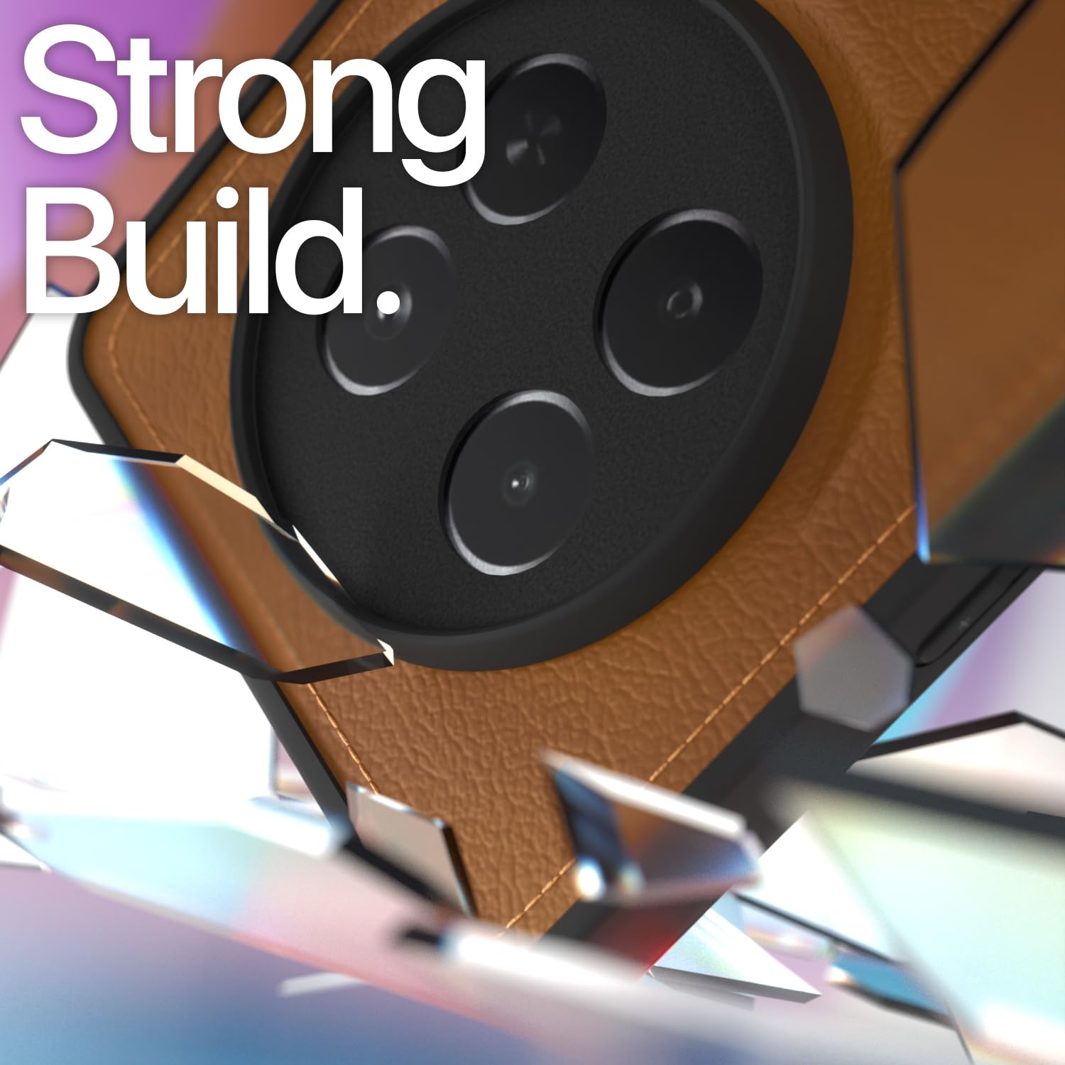 Pikkme Realme 13 Plus 5G / Realme P1 Speed 5G Leatherback Back Case | Brown
