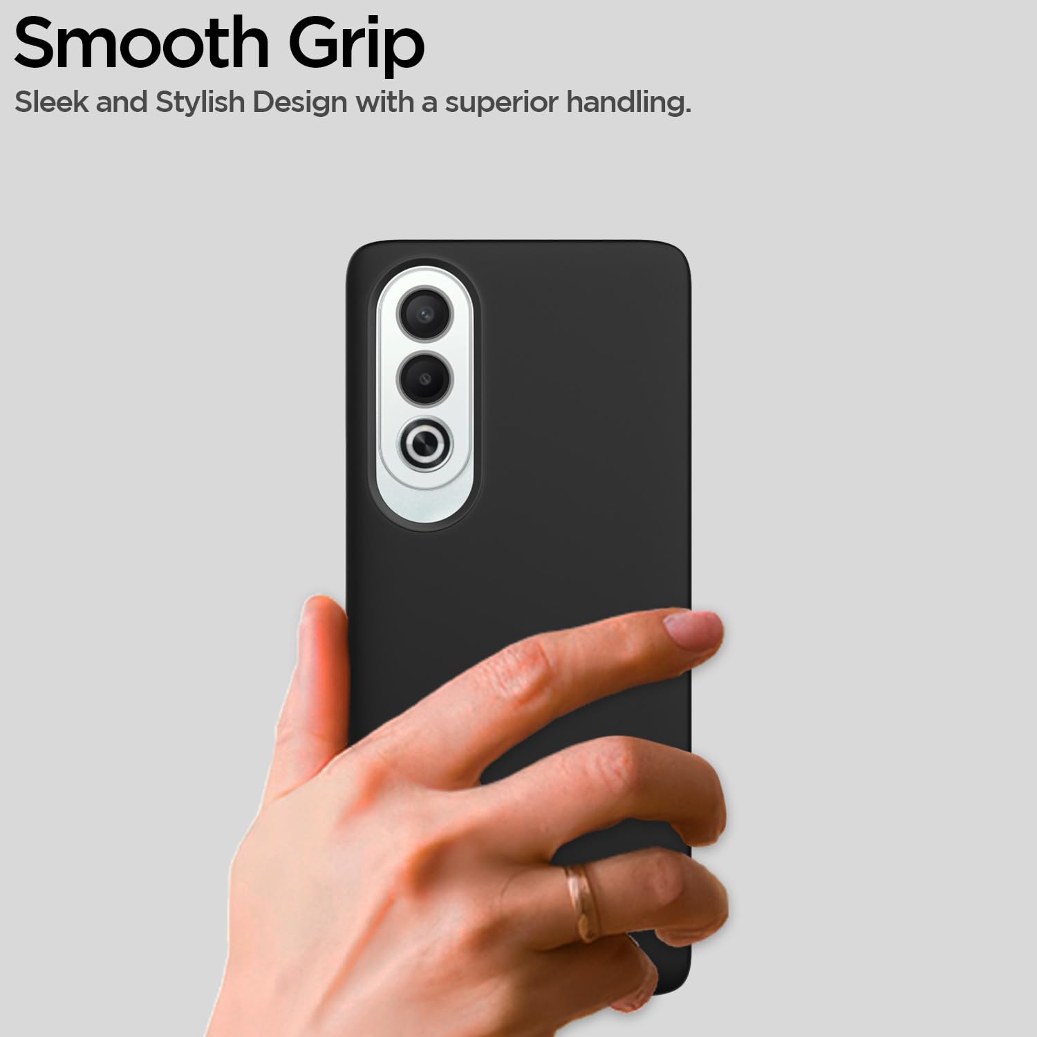 Pikkme Oppo K12x 5G SideCut Back Cover (Black)
