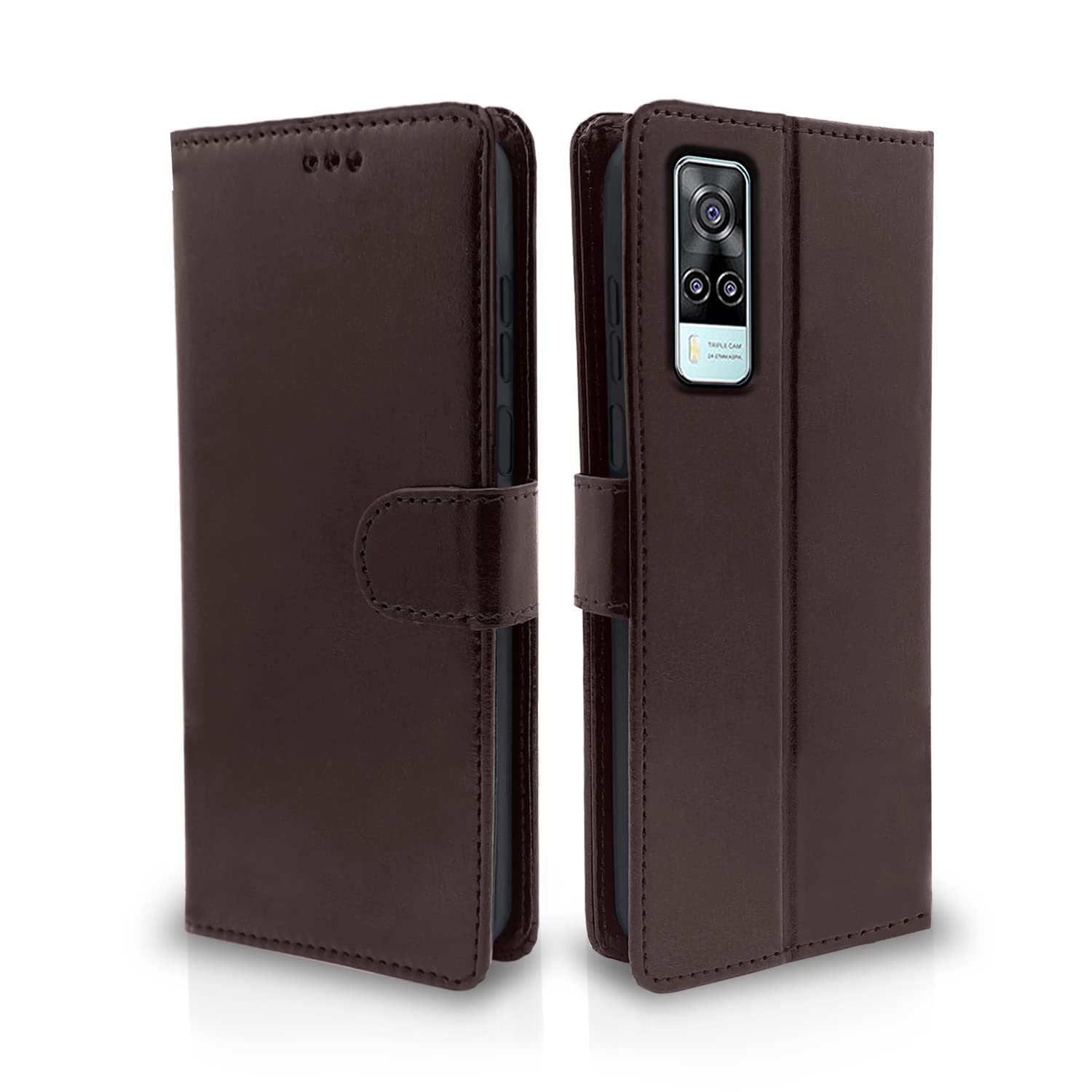 Vivo Y31/Y51 flip cover in coffee by Pikkme