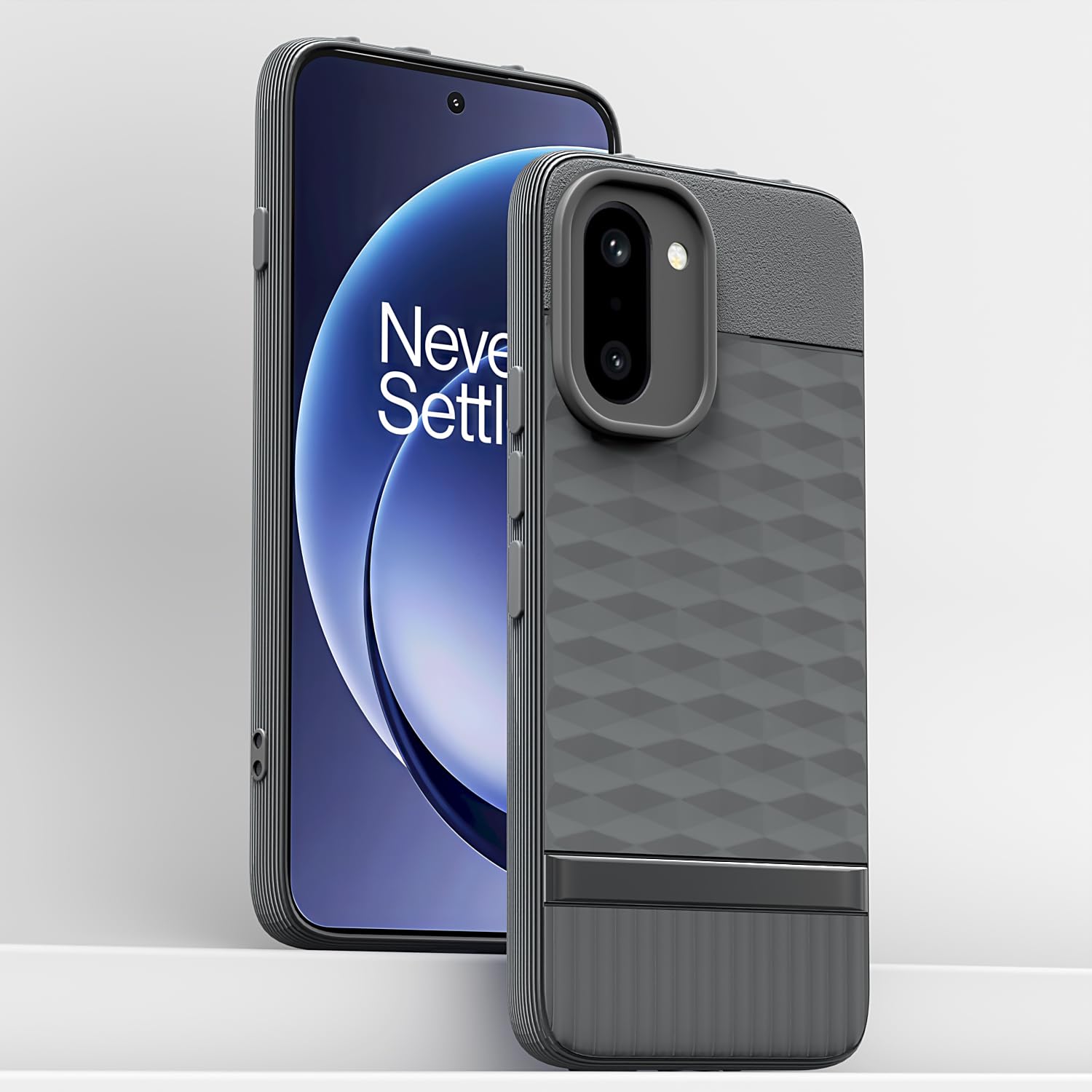 OnePlus 15R 5G back cover in grey by Pikkme – photo 2