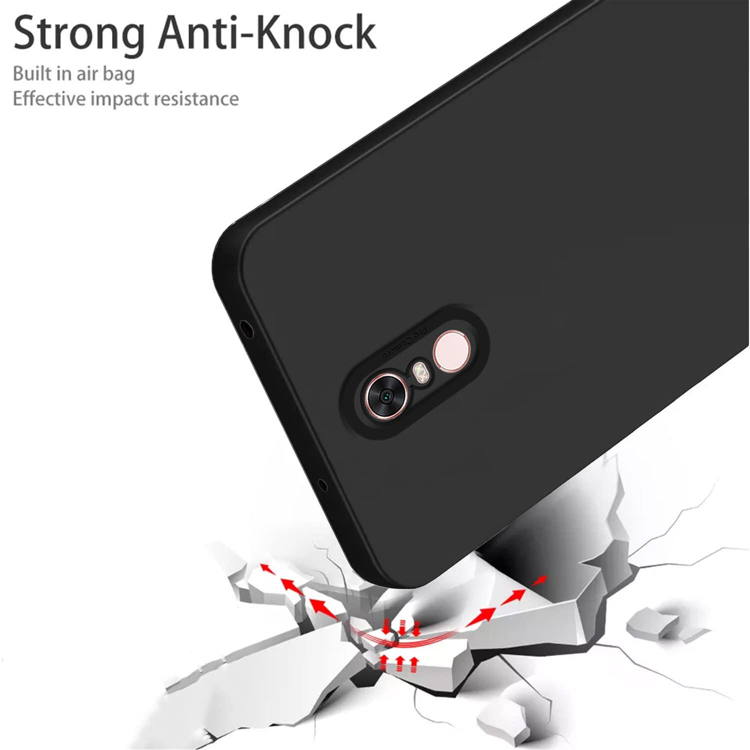 Pikkme Mi Redmi Note 5 Liquid Silicone Back Cover | Black