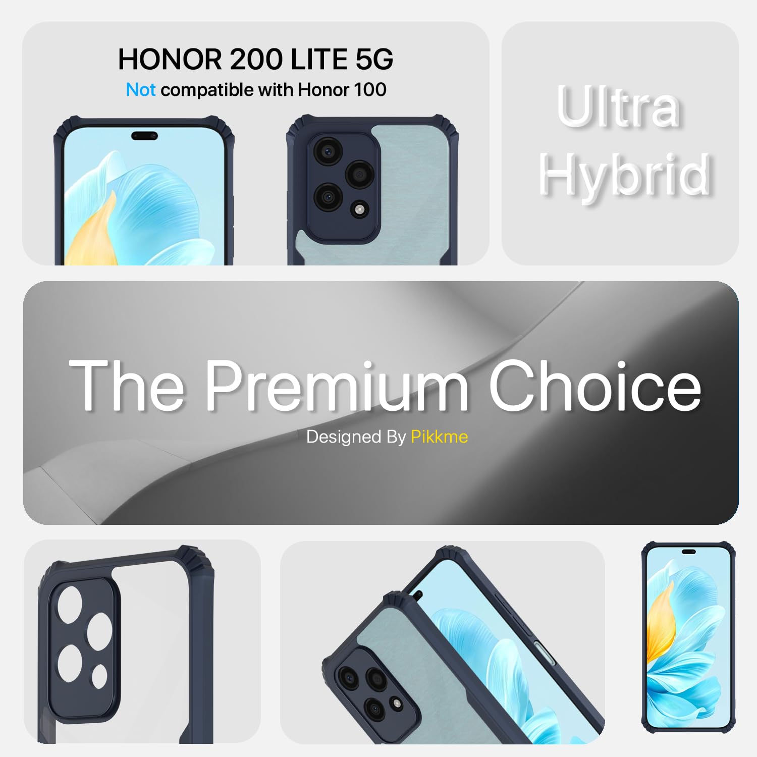 Pikkme blue back cover for Honor 200 Lite 5G – photo 3