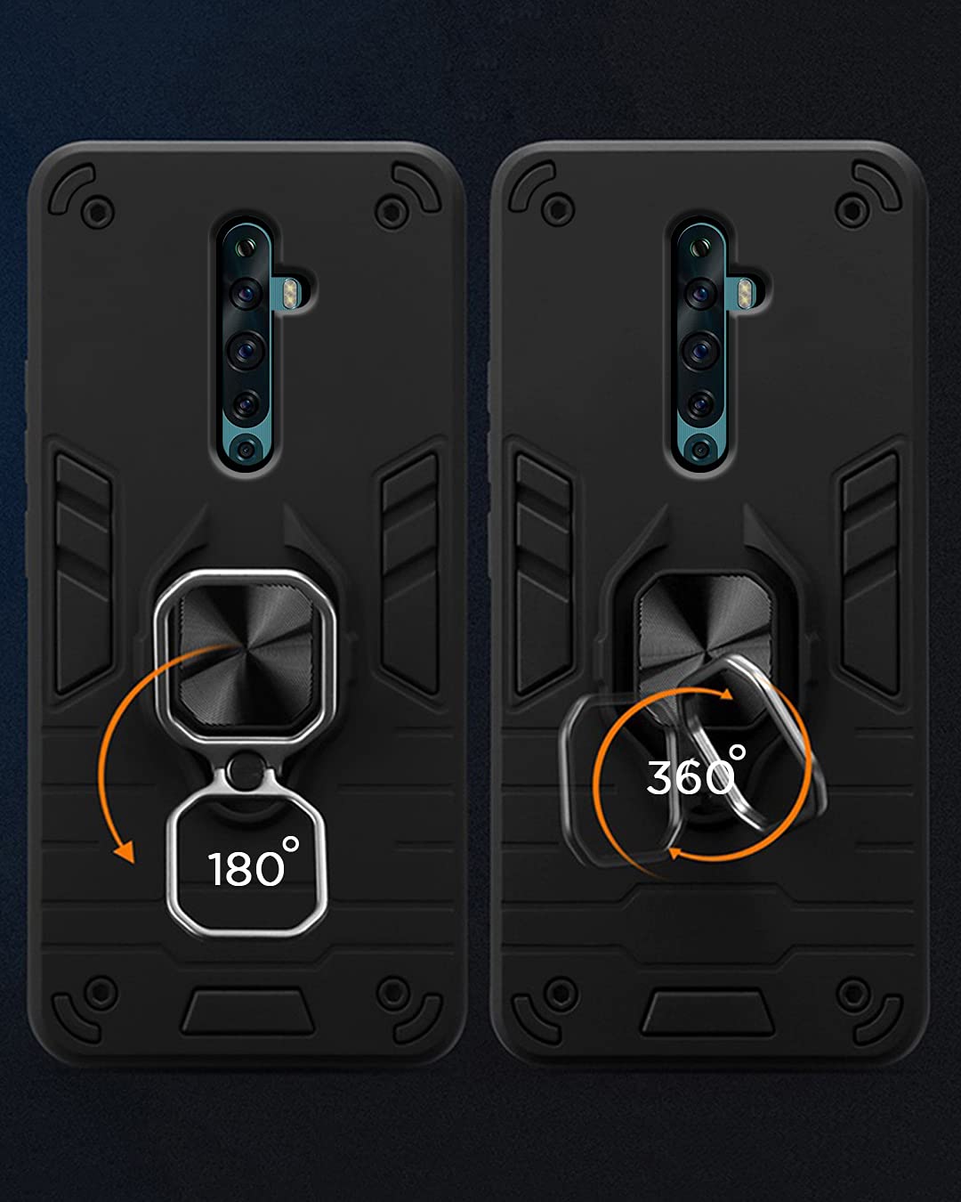 Black back cover for Oppo Reno 2F – Pikkme – photo 3