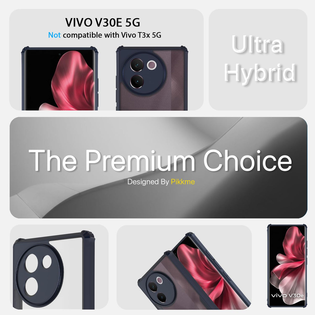 Pikkme Vivo V30e 5G blue mobile cover – photo 3