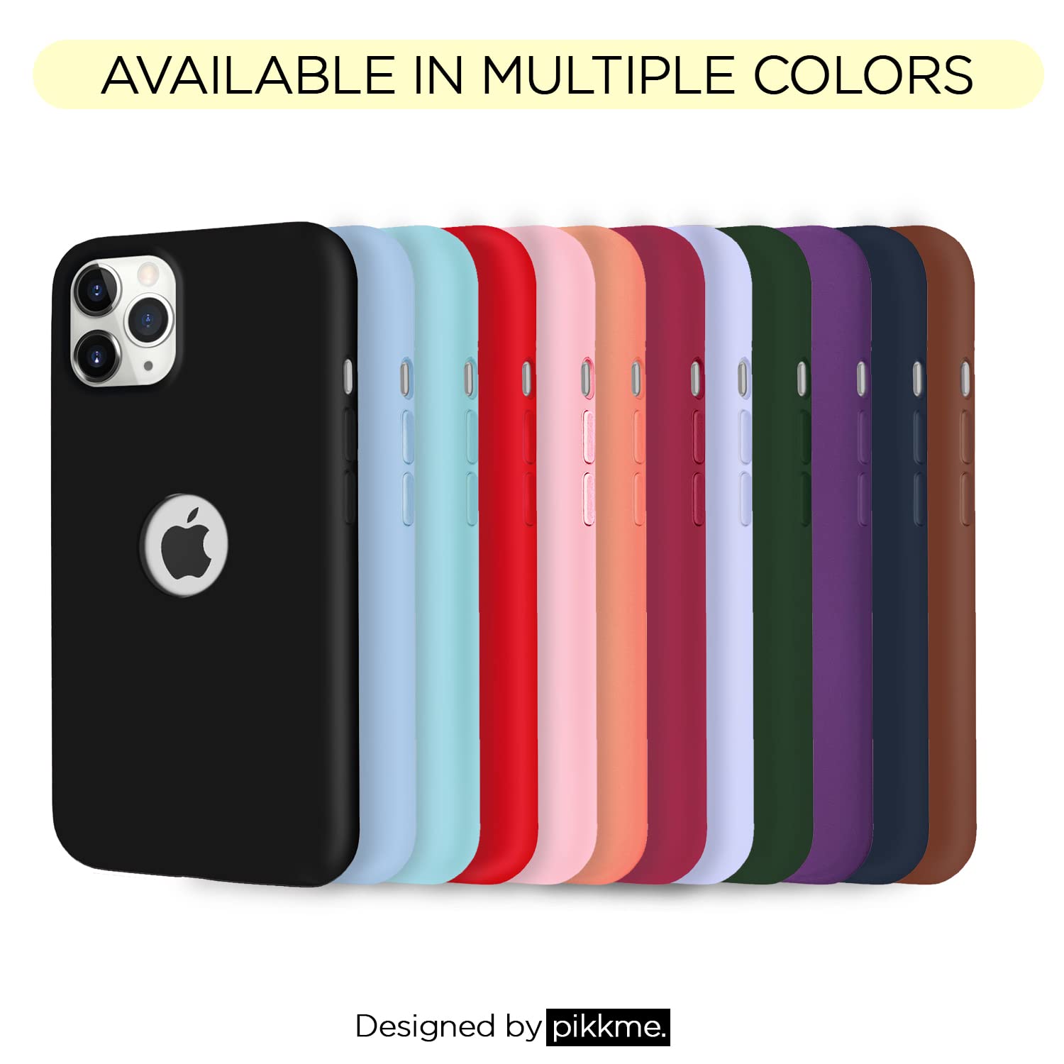 Pikkme iPhone 11 Pro Super Soft Silicone Back Case (Rose Red)