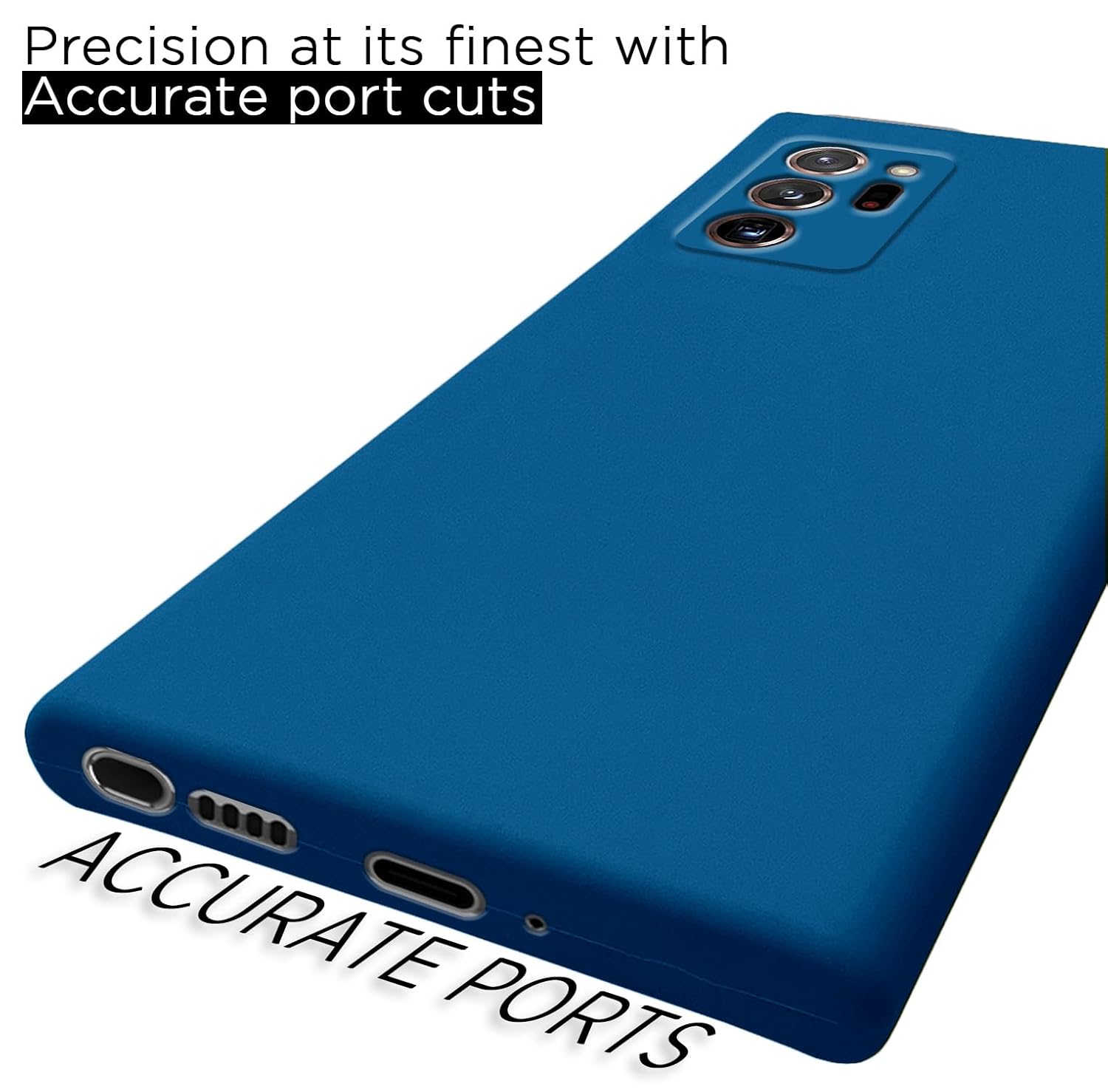Pikkme Samsung Galaxy Note 20 Ultra 5G Liquid Silicone Back Cover | Blue