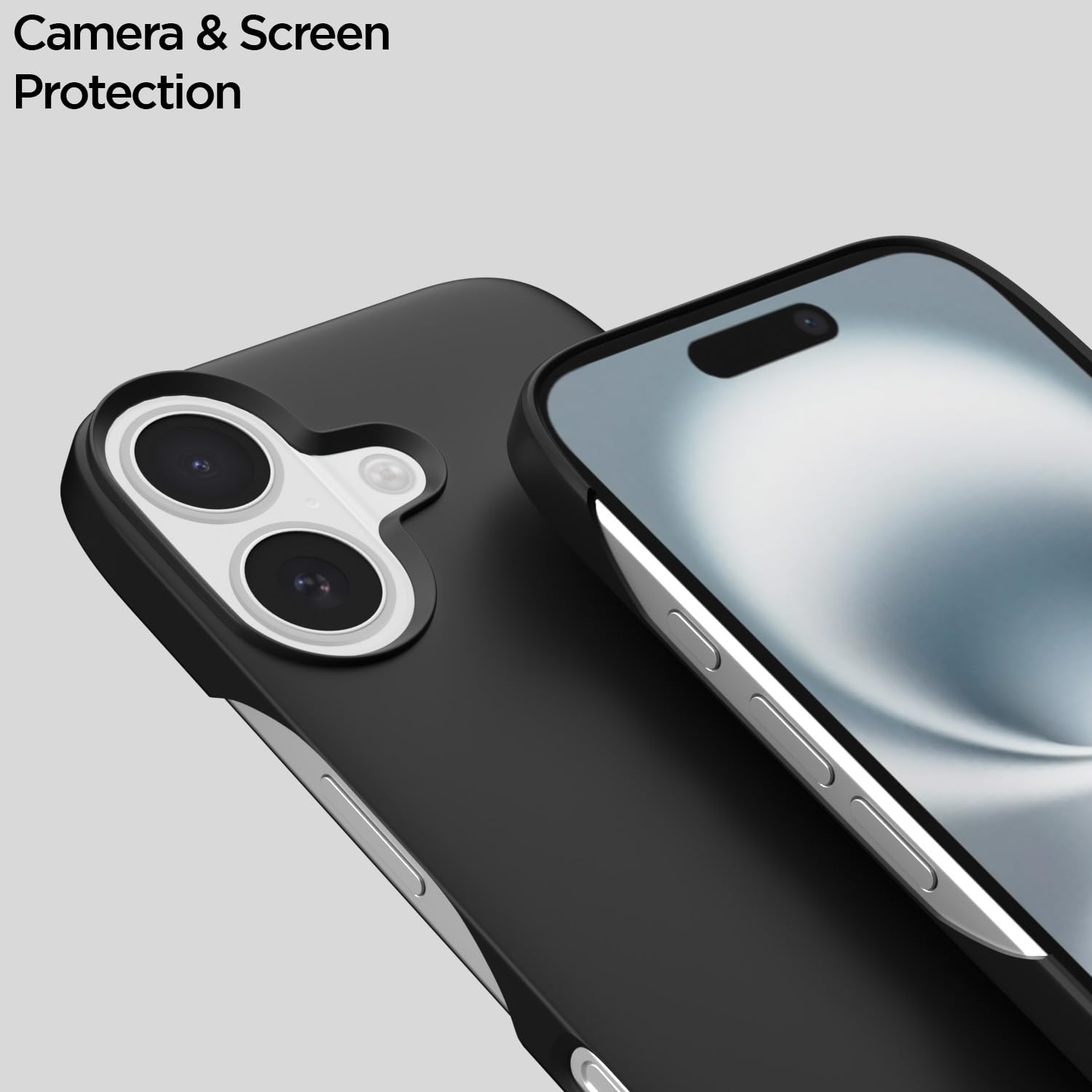 Pikkme iPhone 16 Plus SideCut Back Cover (Black)