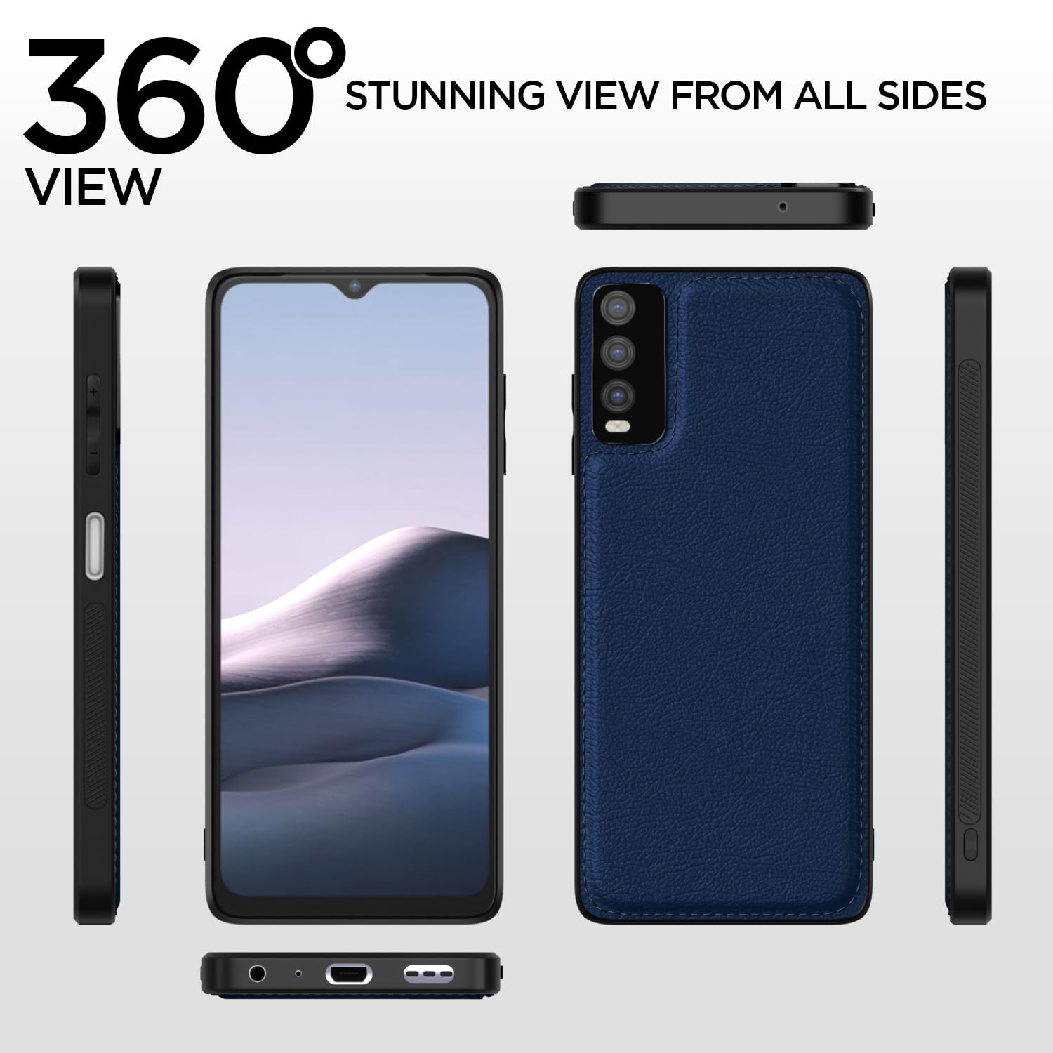 Vivo Y12s/Y20/Y20i/Y20G back cover in blue by Pikkme – photo 2