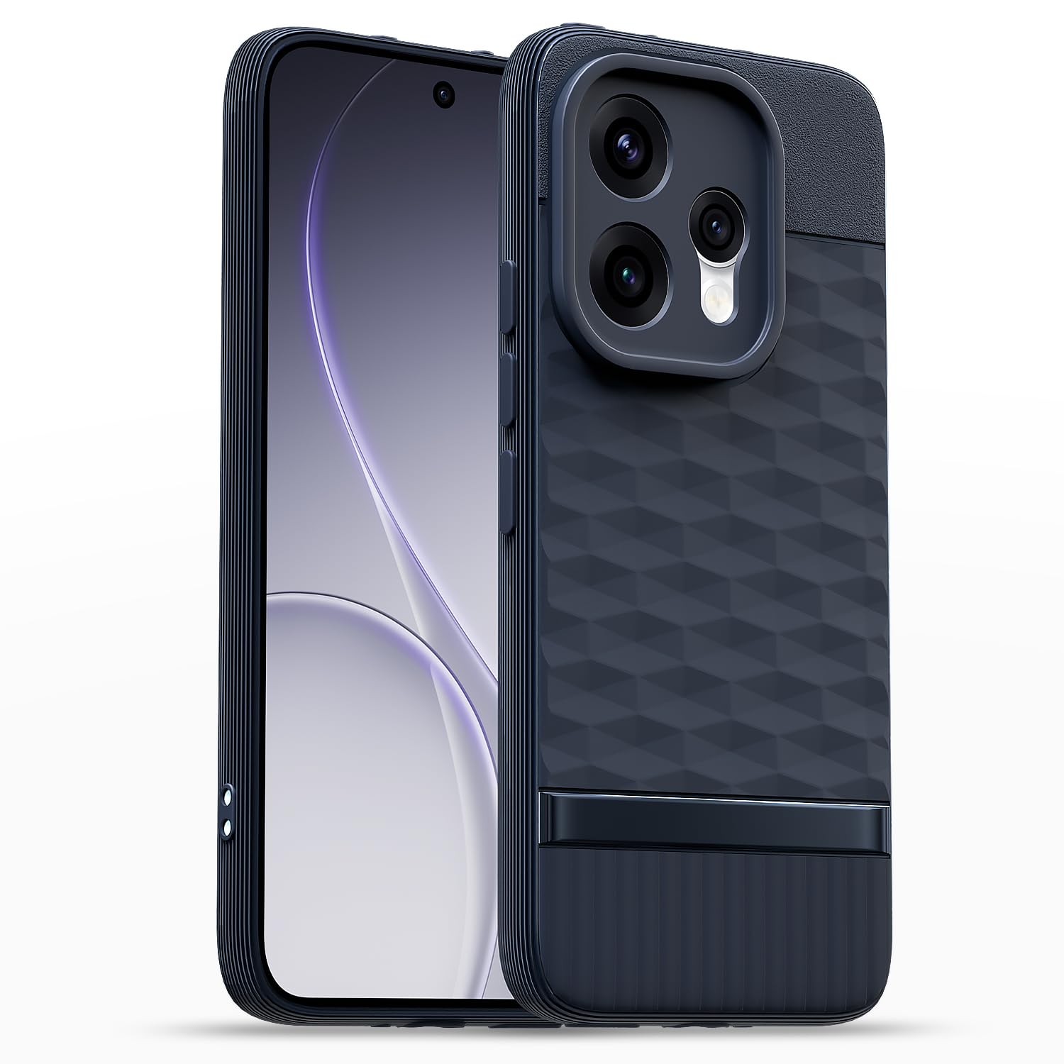 Oppo Reno 15 5G Silicone mobile back cover in blue by Pikkme