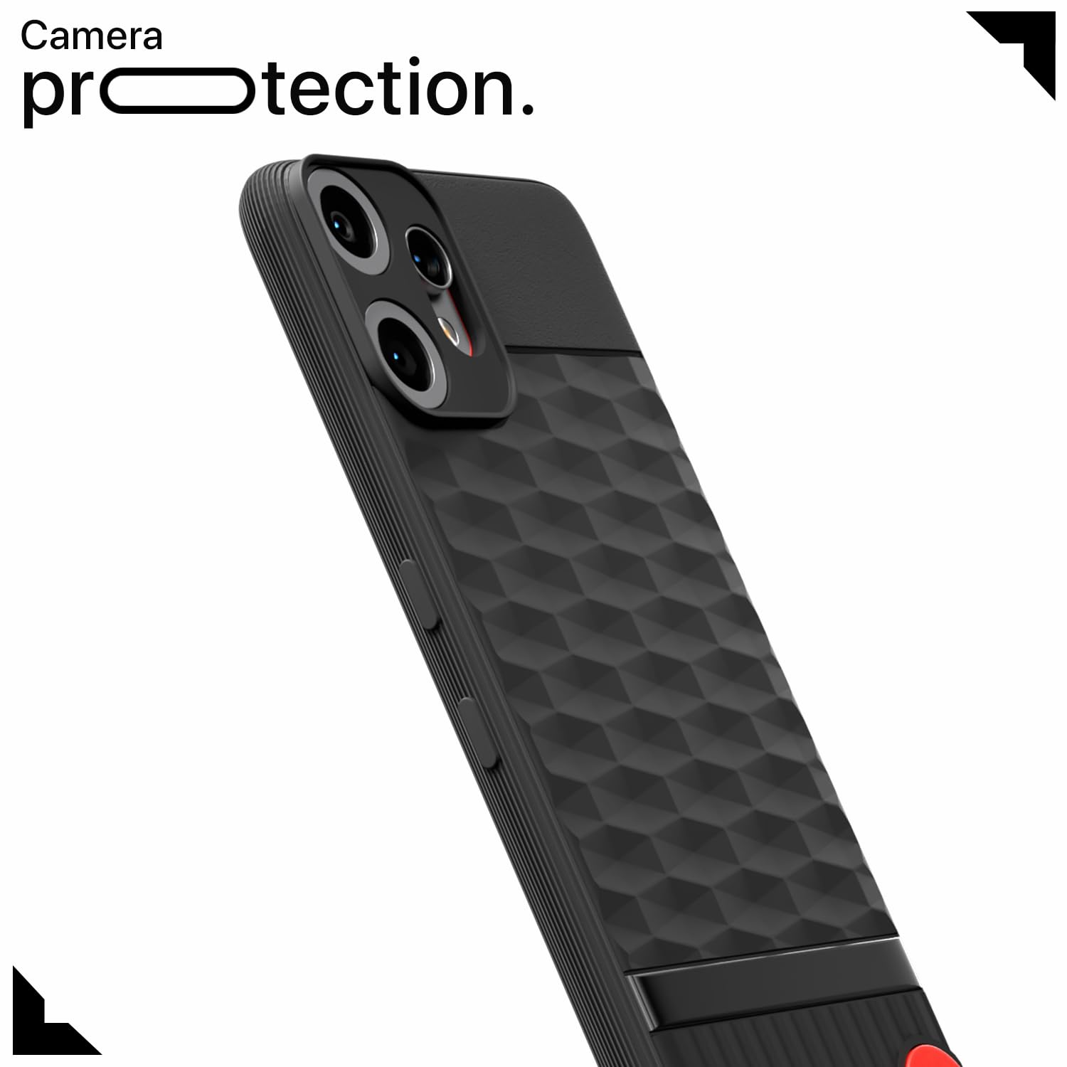 Pikkme CMF by Nothing Phone 2 Pro 5G Shockproof Soft Flexible Gencase Back Cover (Black)